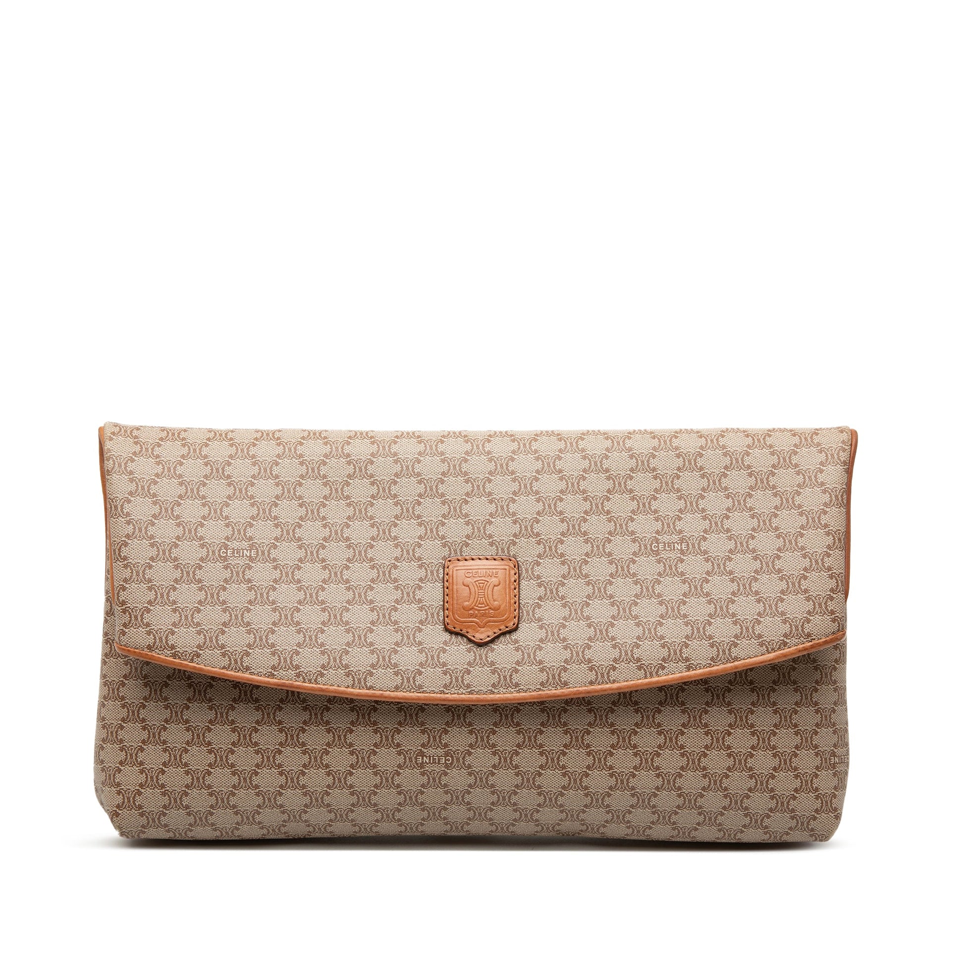 Celine Macadam Coated Canvas Clutch