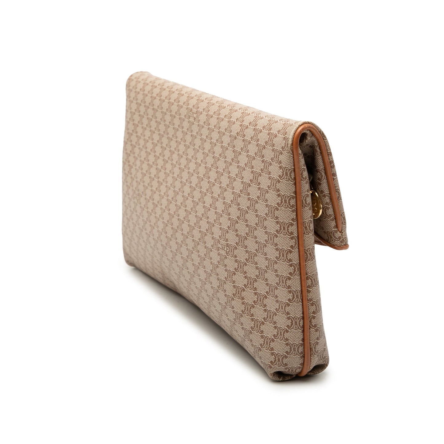 Celine Macadam Coated Canvas Clutch