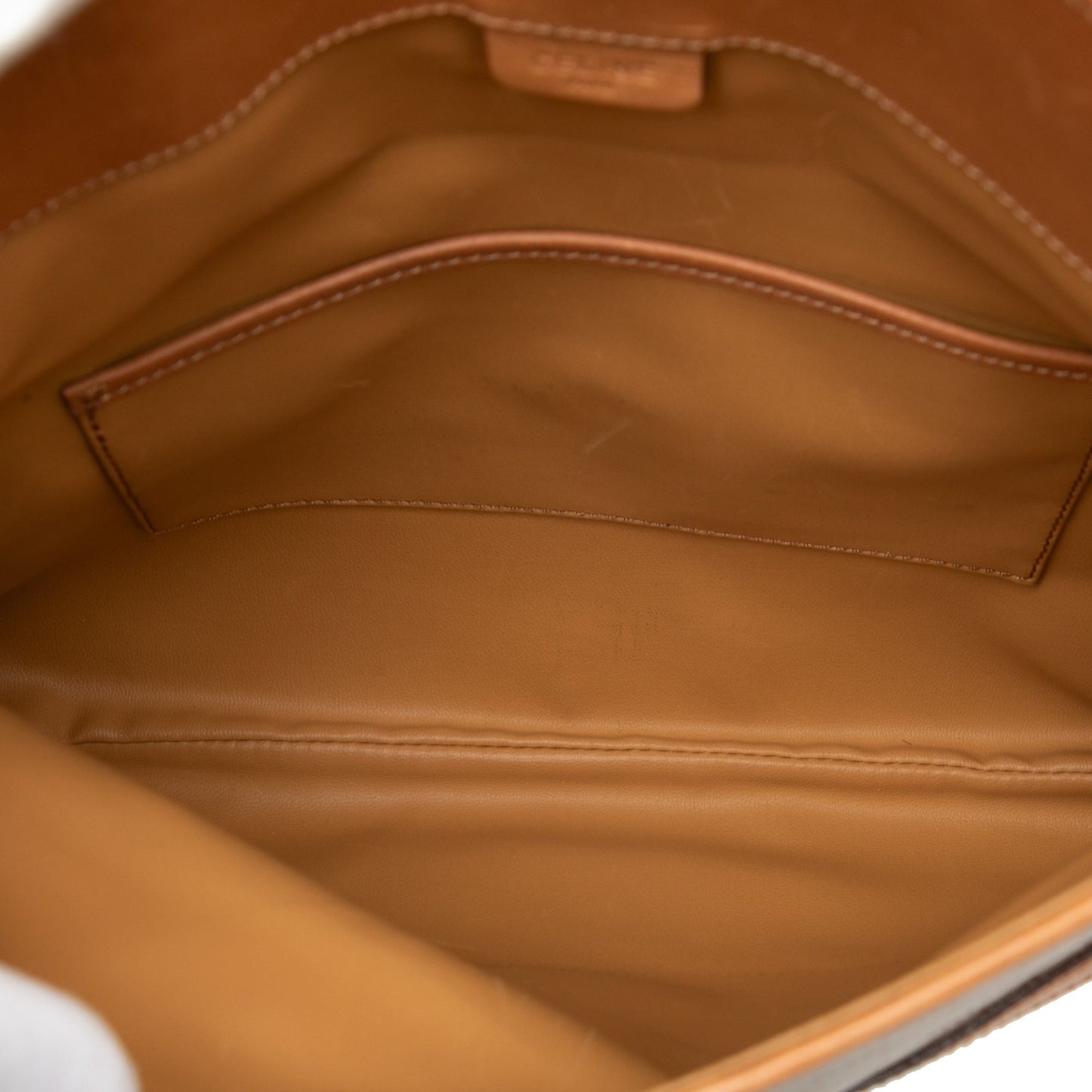 Celine Macadam Coated Canvas Clutch