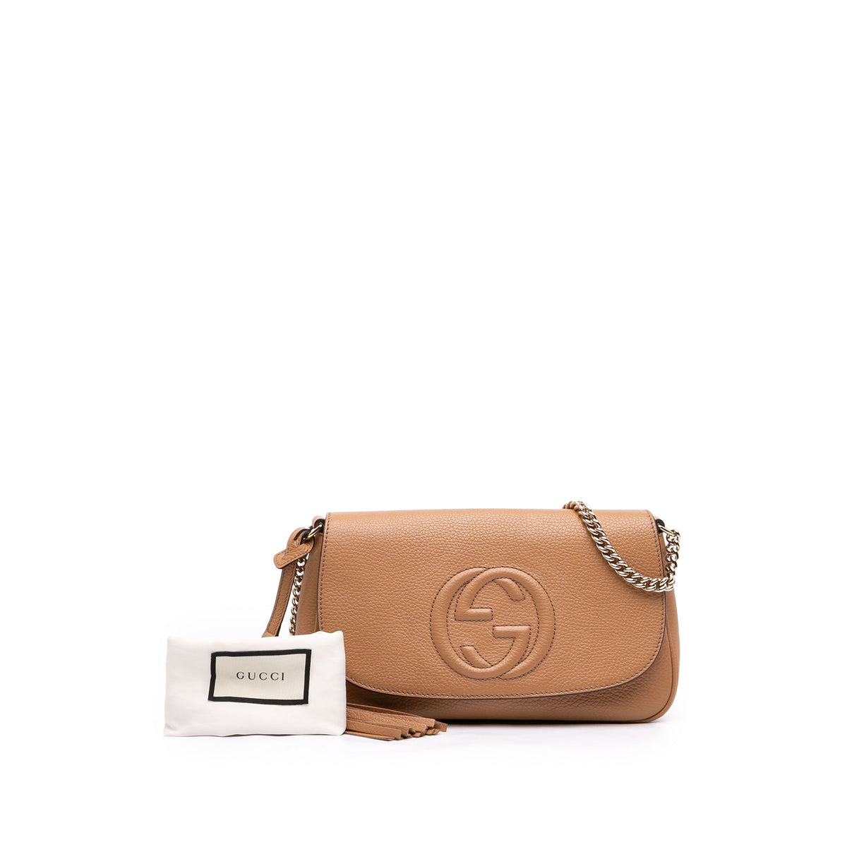 Gucci Medium Calfskin Soho Chain Flap Crossbody