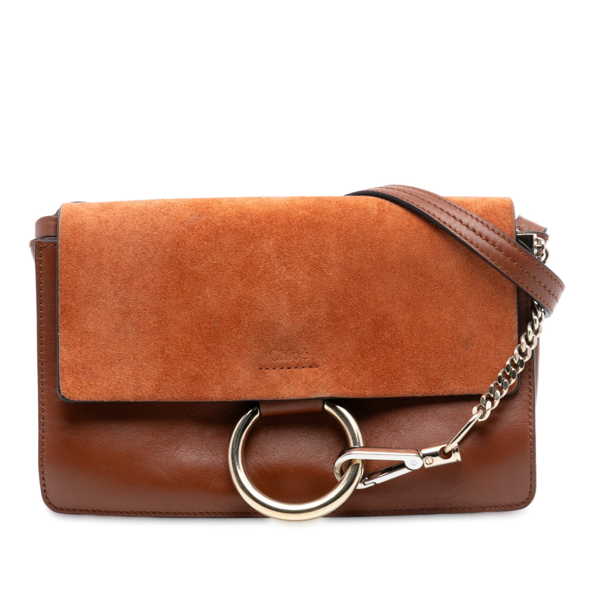 Chloé Small Suede and Calfskin Faye Crossbody