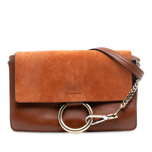Chloé Small Suede and Calfskin Faye Crossbody