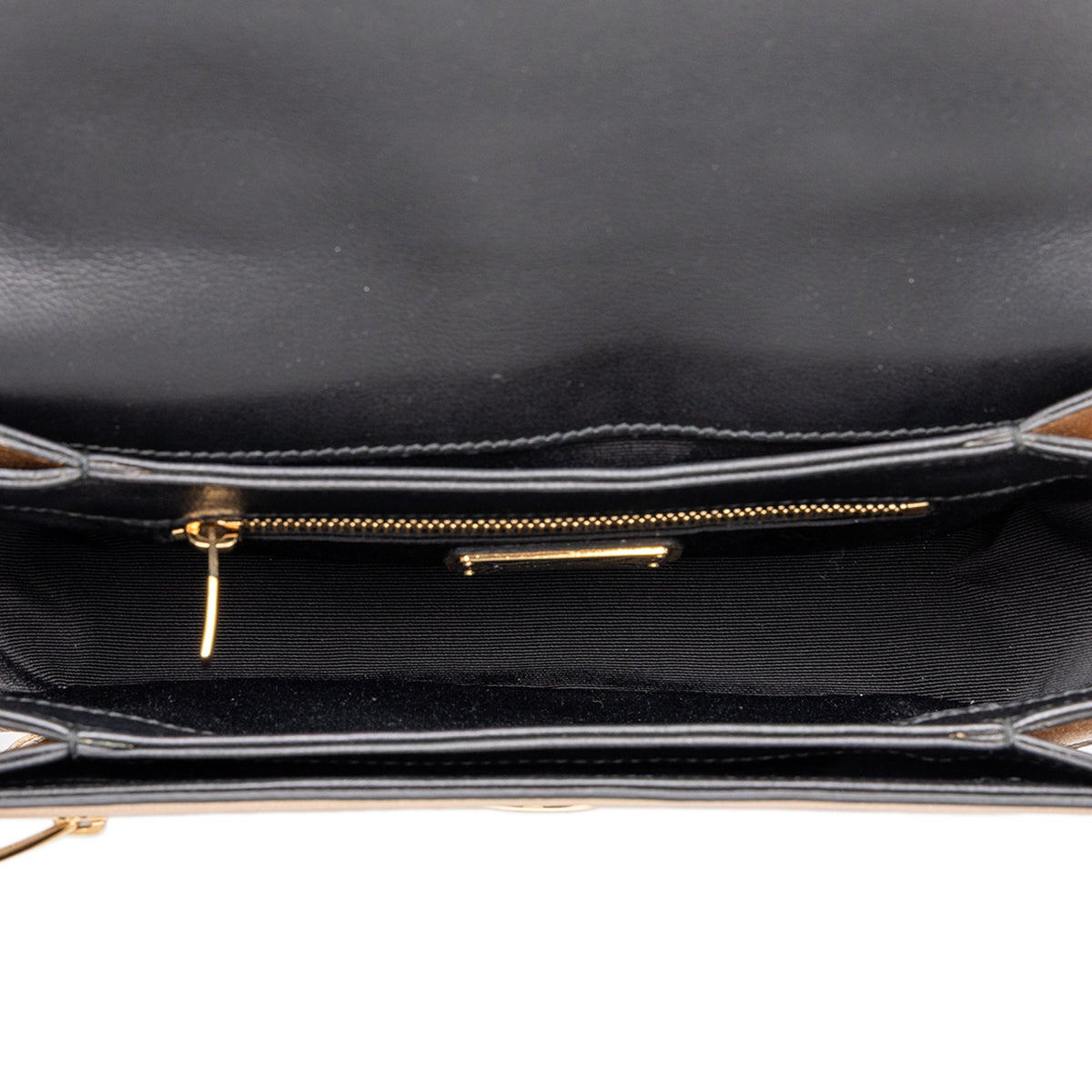 Ferragamo Metallic Calfskin Gancini Seila Top Handle Bag — Gold