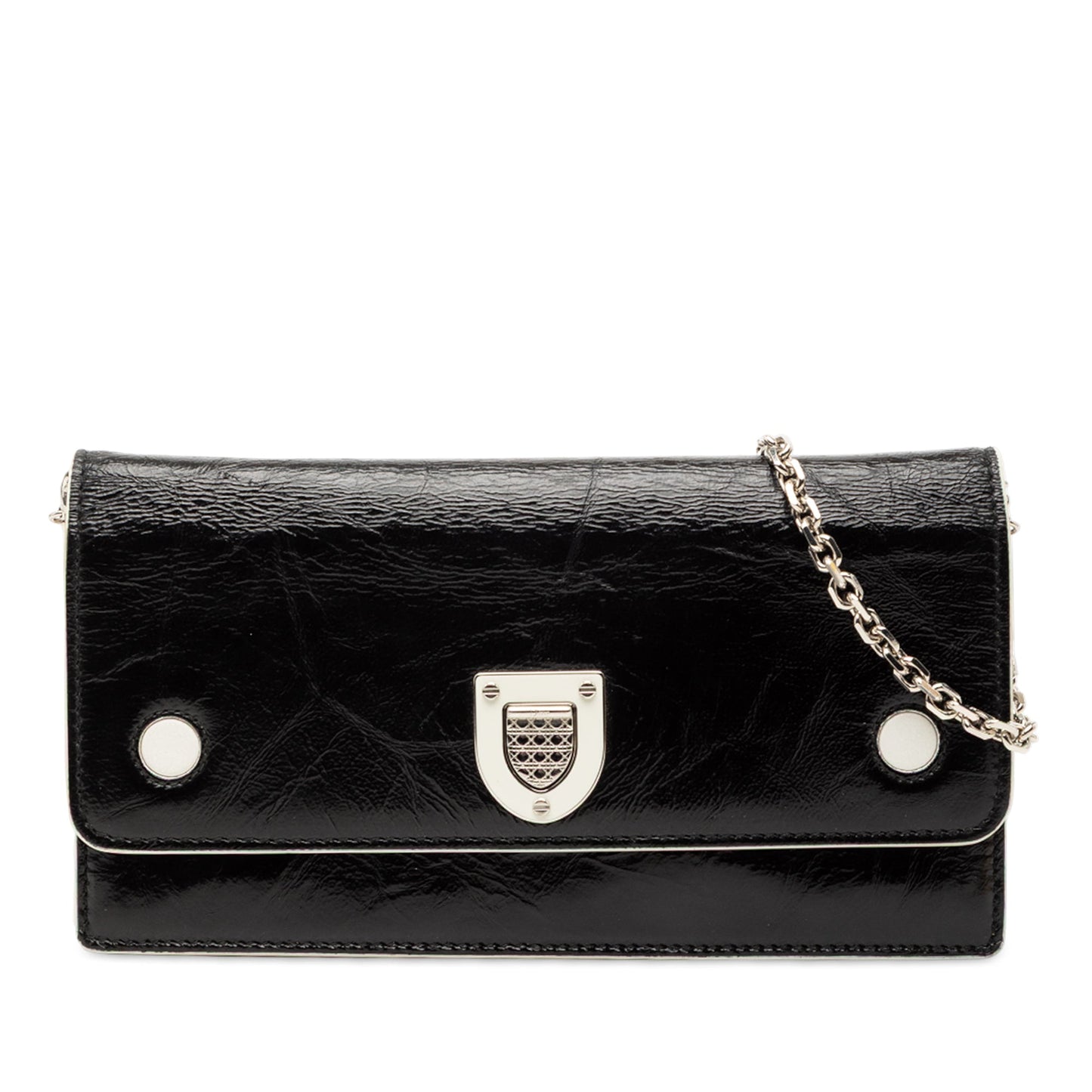 Dior Patent Diorever Croisiere Wallet on Chain