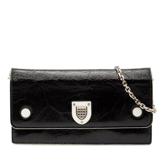Dior Patent Diorever Croisiere Wallet on Chain