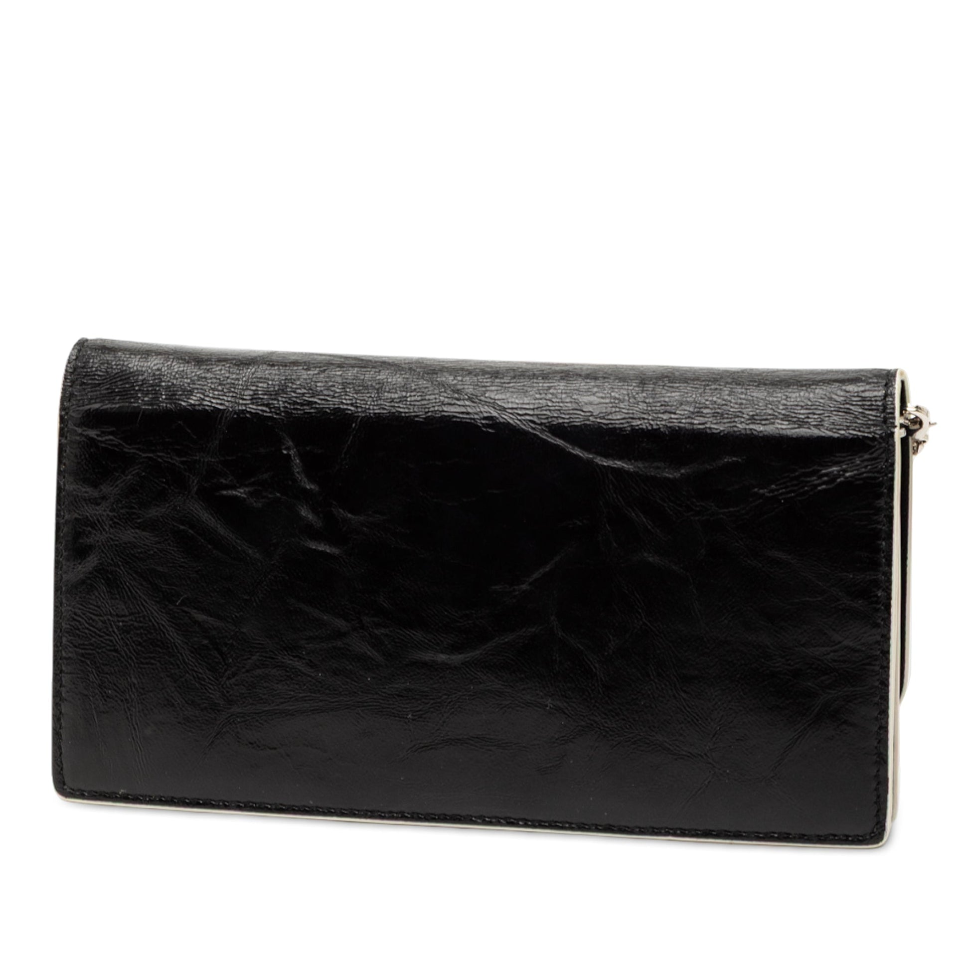 Dior Patent Diorever Croisiere Wallet on Chain