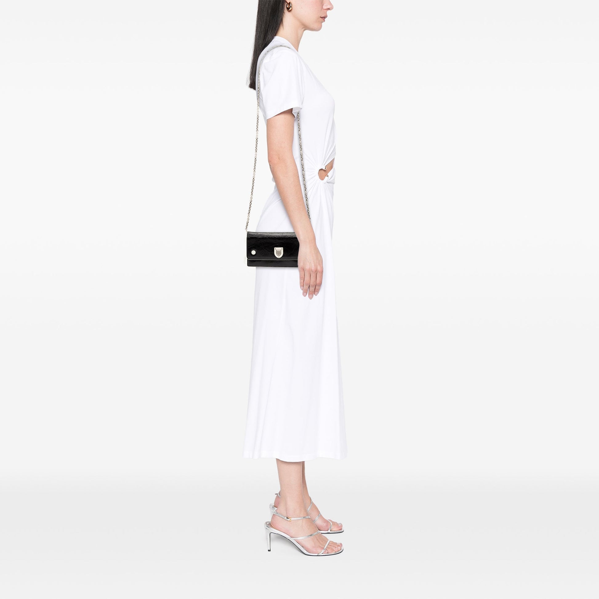 Dior Patent Diorever Croisiere Wallet on Chain