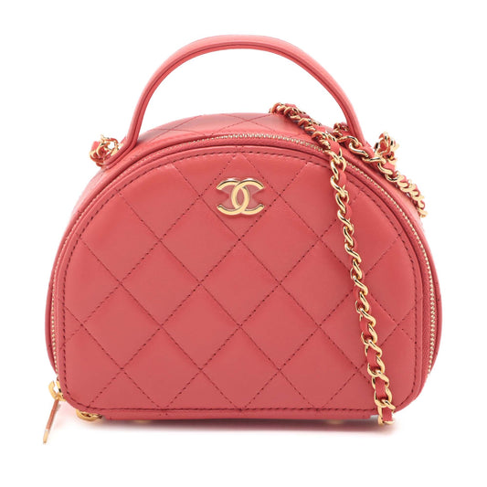 Chanel Quilted Lambskin Chic Riviera Top Handle Vanity Case