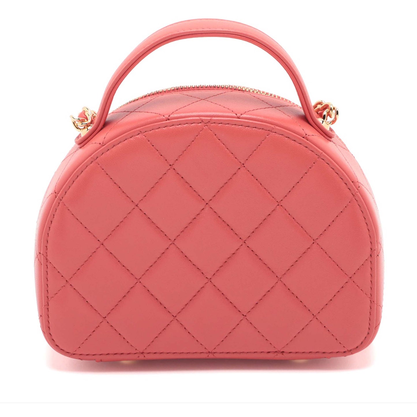 Chanel Quilted Lambskin Chic Riviera Top Handle Vanity Case