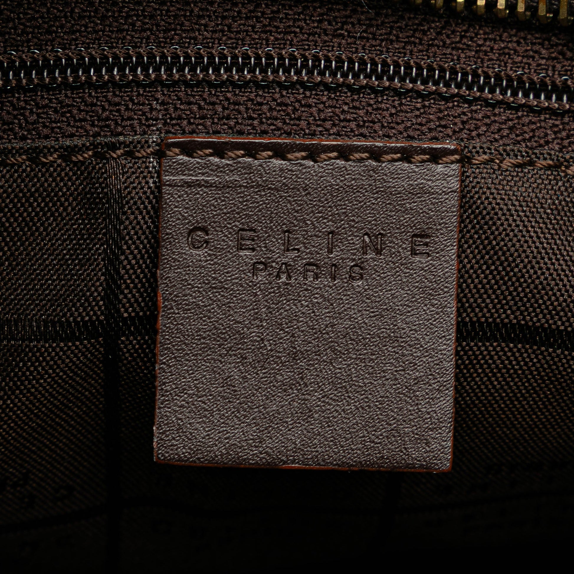 Celine C Macadam Canvas Shoulder Bag