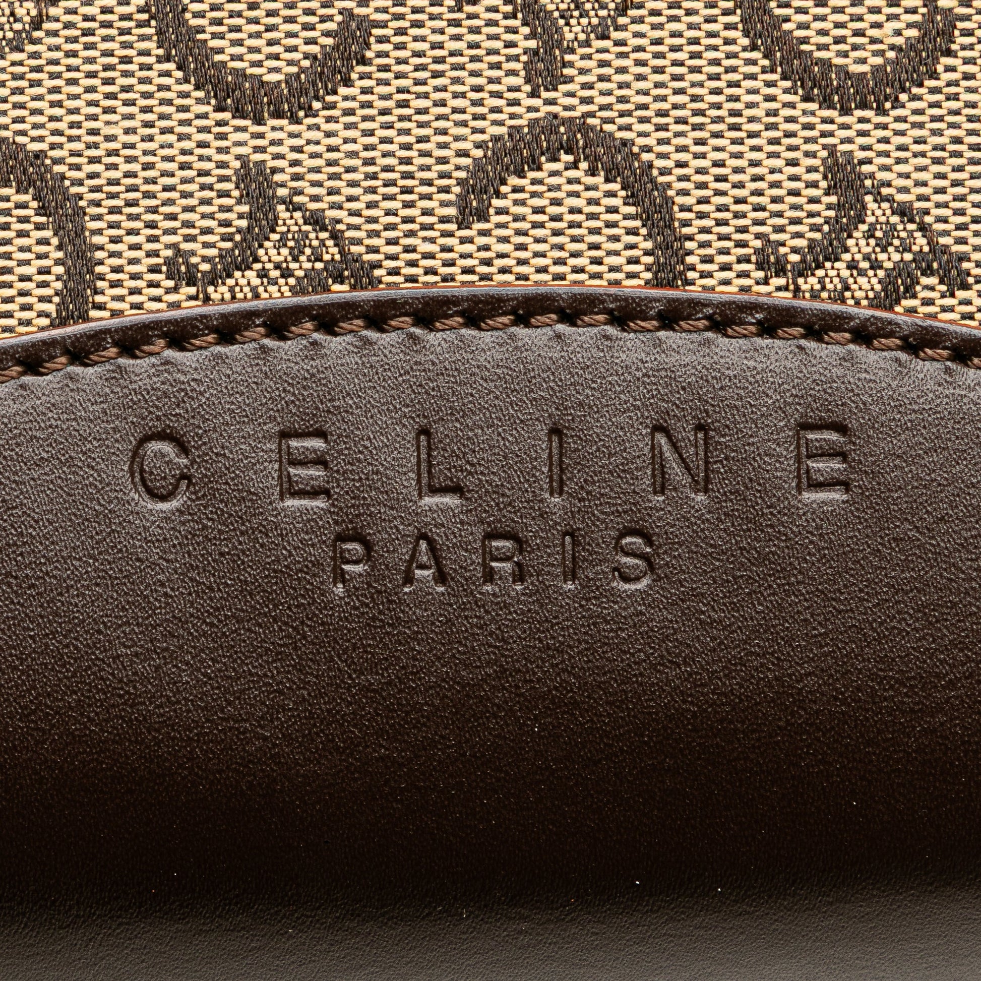 Celine C Macadam Canvas Shoulder Bag