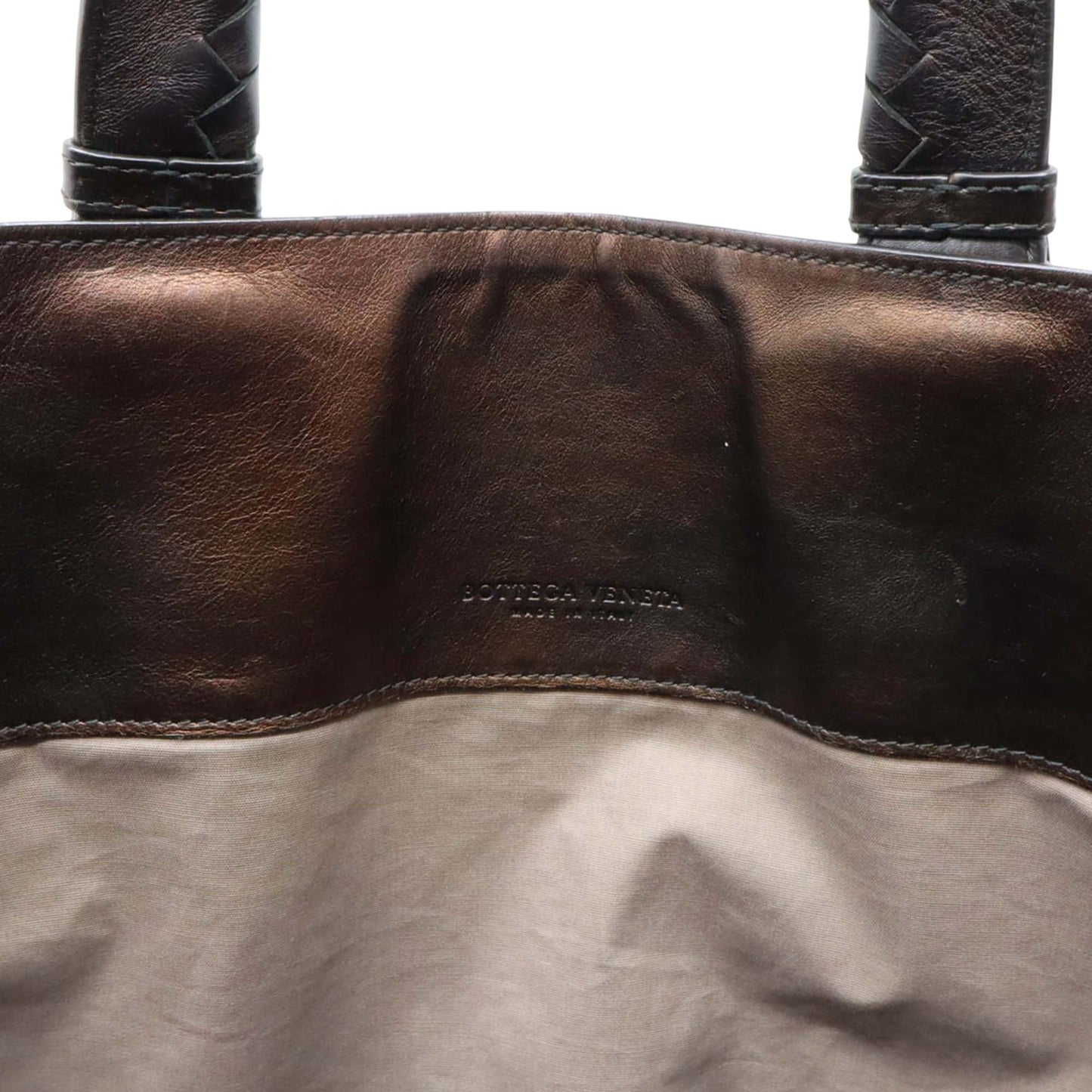 Bottega Veneta Bicolor Nappa Intrecciato Imperatore Convertible Tote