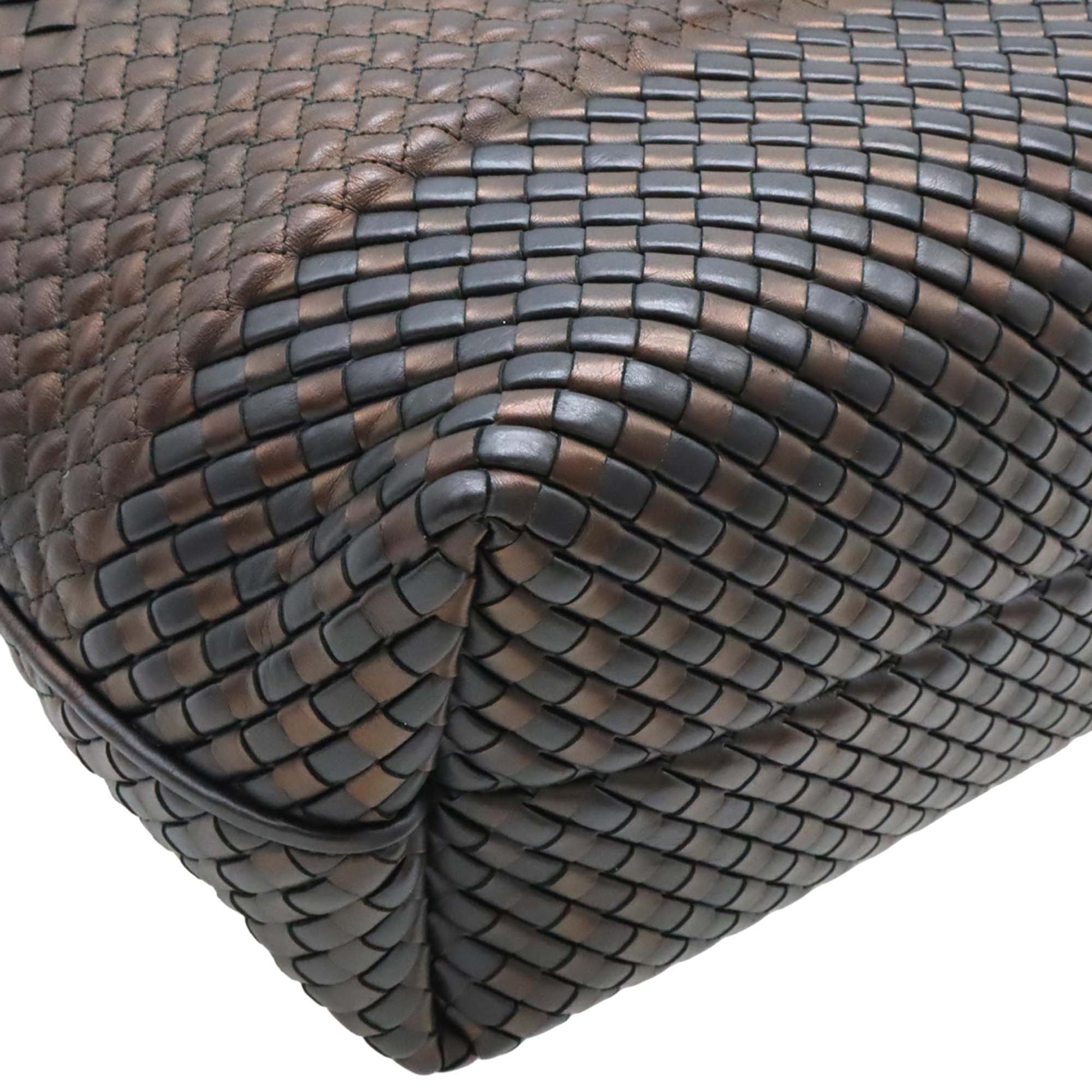 Bottega Veneta Bicolor Nappa Intrecciato Imperatore Convertible Tote