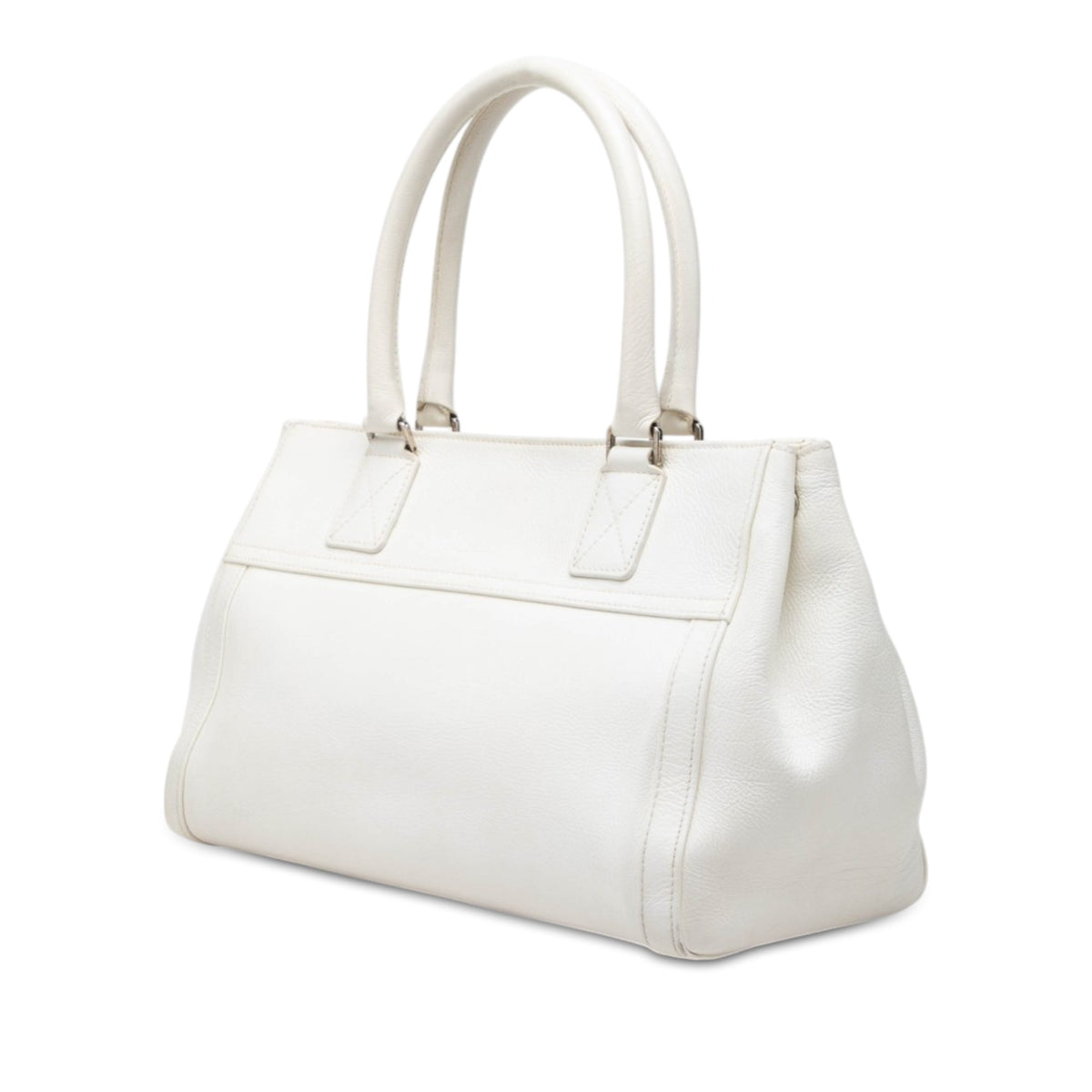 Dior Calfskin Flight Handbag — White