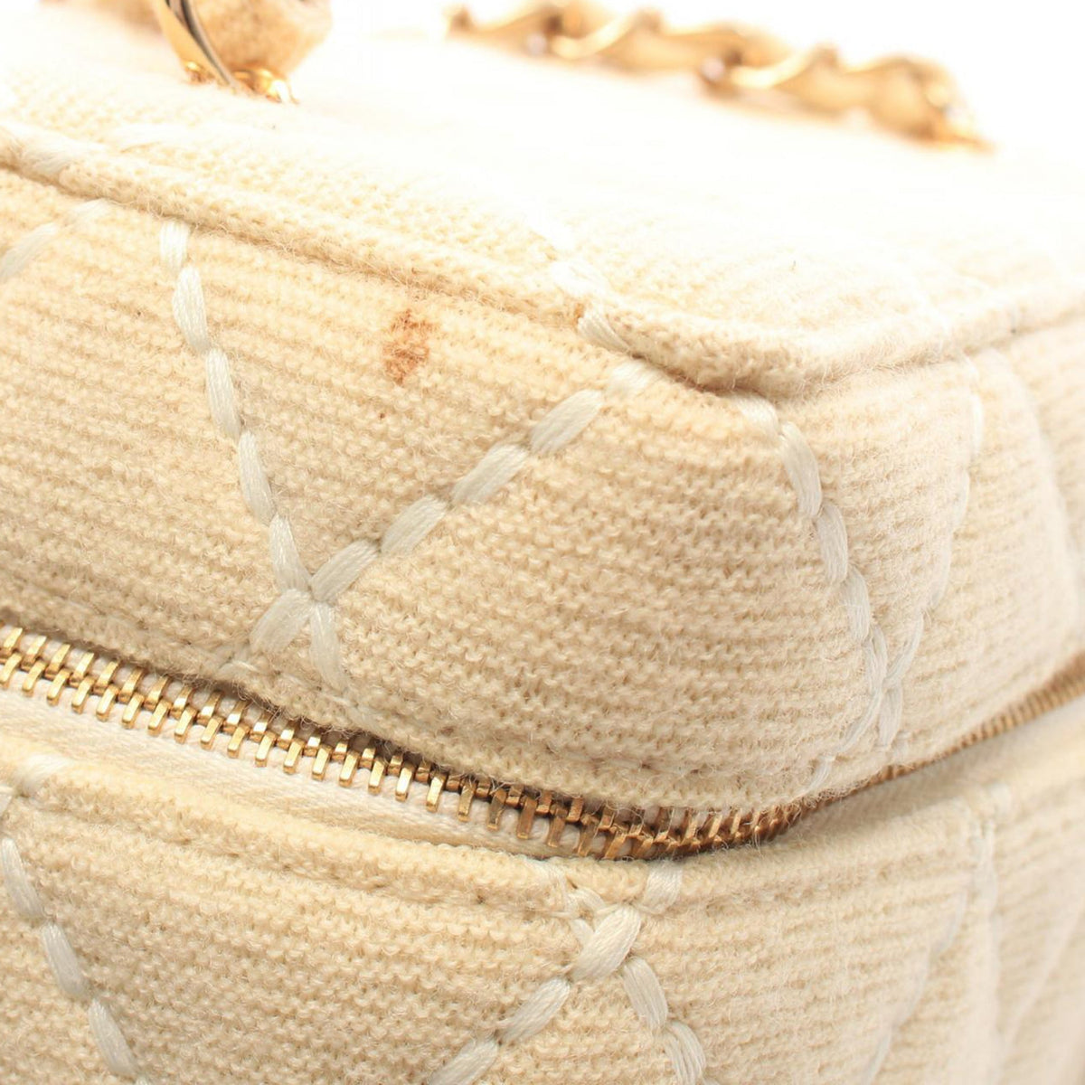 Chanel Wild Stitch Canvas Vanity Bag