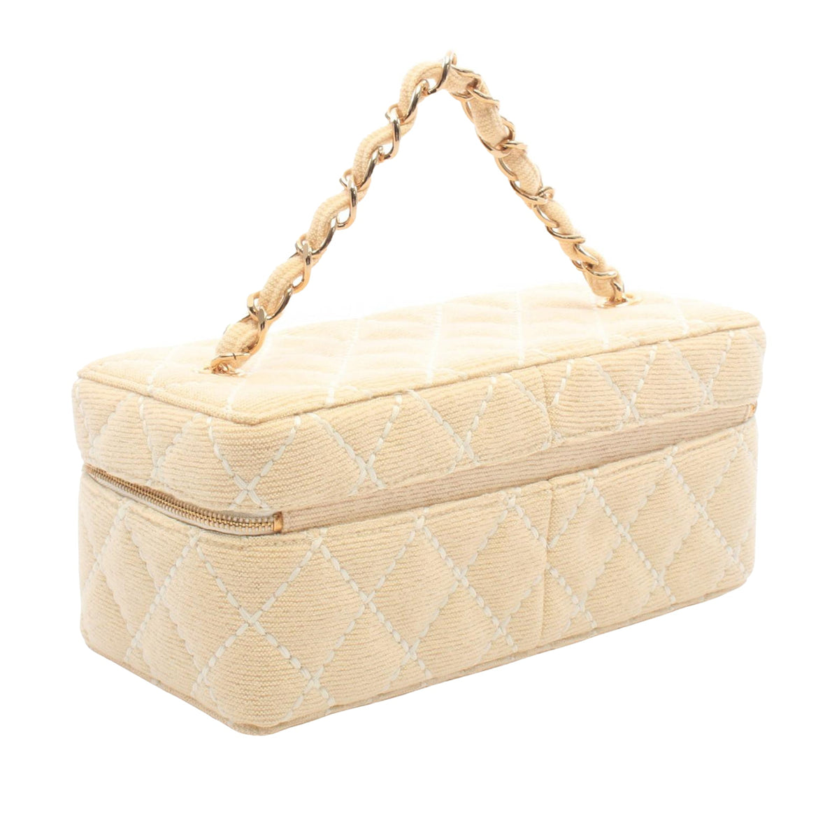 Chanel Wild Stitch Canvas Vanity Bag
