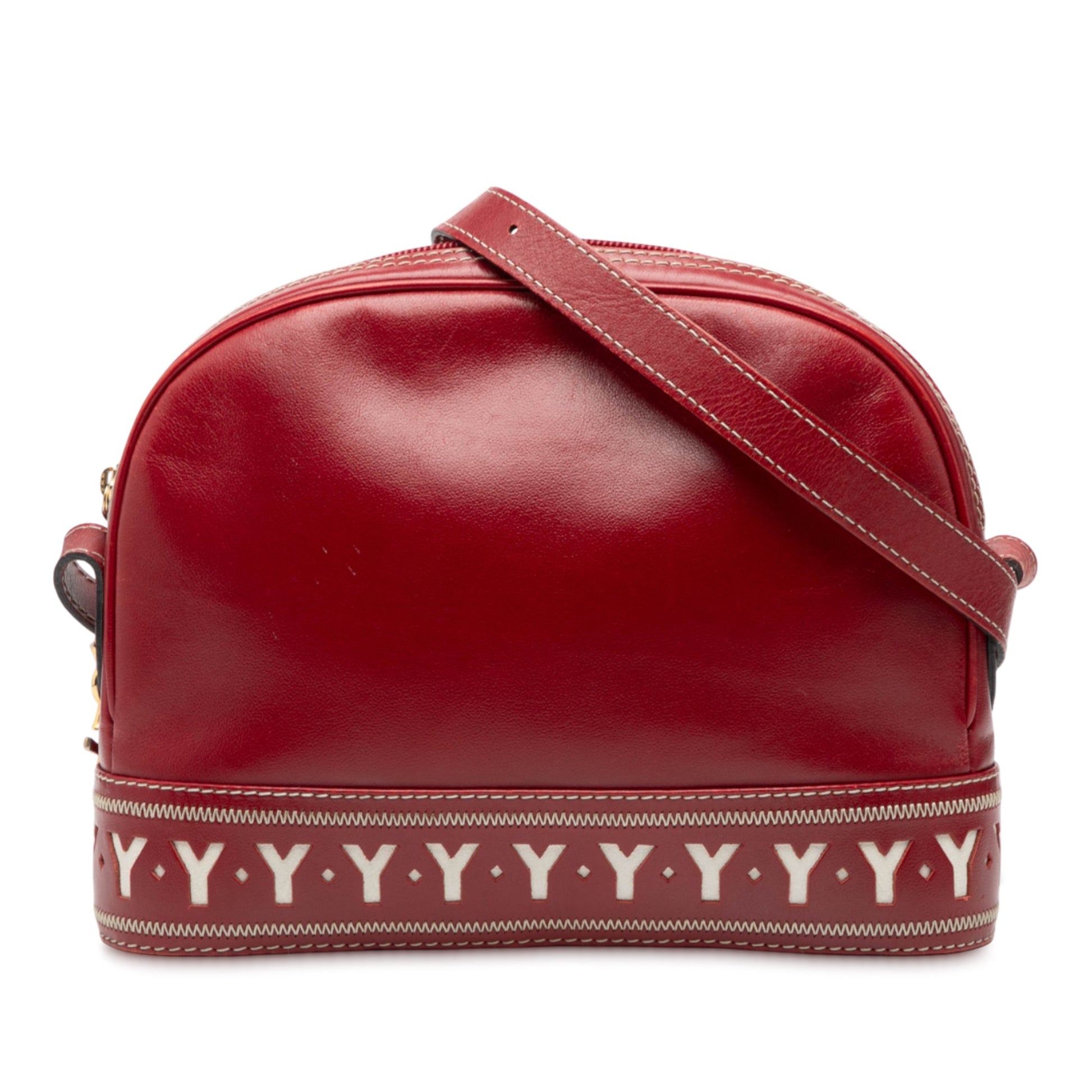 Saint Laurent Leather Dome Shoulder Bag
