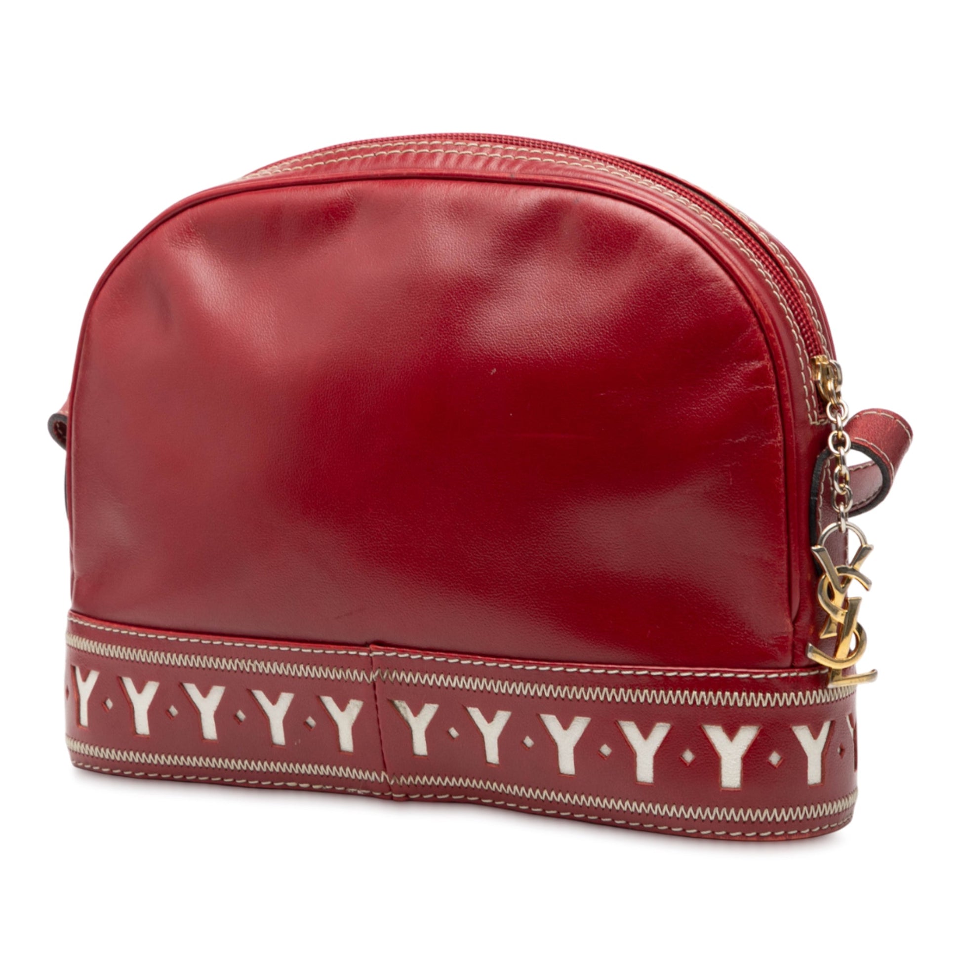 Saint Laurent Leather Dome Shoulder Bag