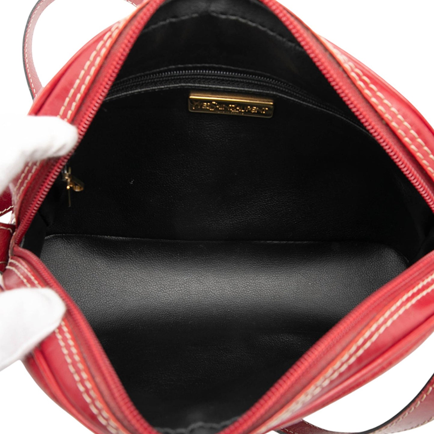 Saint Laurent Leather Dome Shoulder Bag