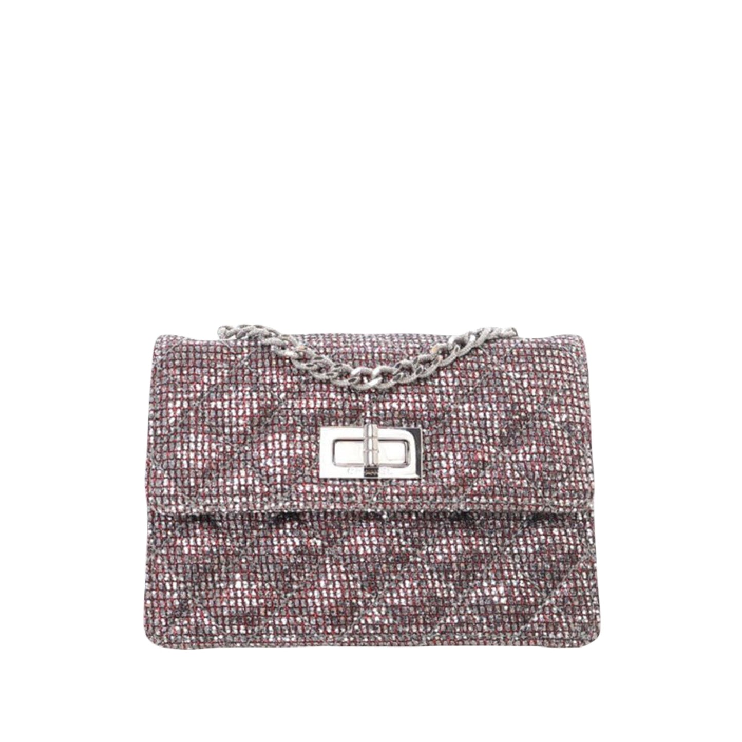 Chanel Mini Glitter Canvas Reissue 2.55 Flap