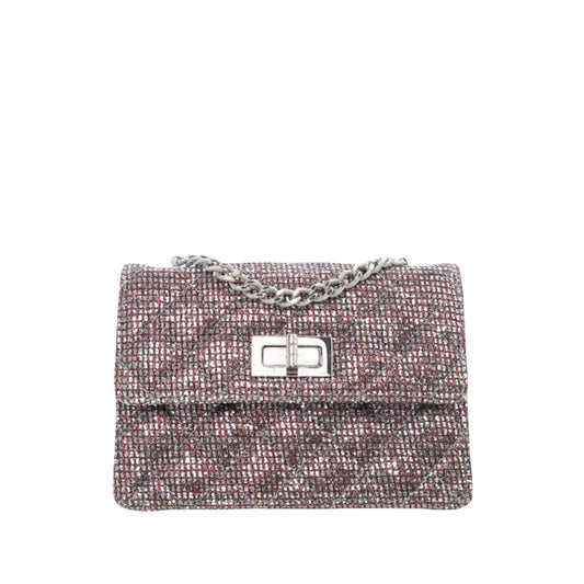 Chanel Mini Glitter Canvas Reissue 2.55 Flap