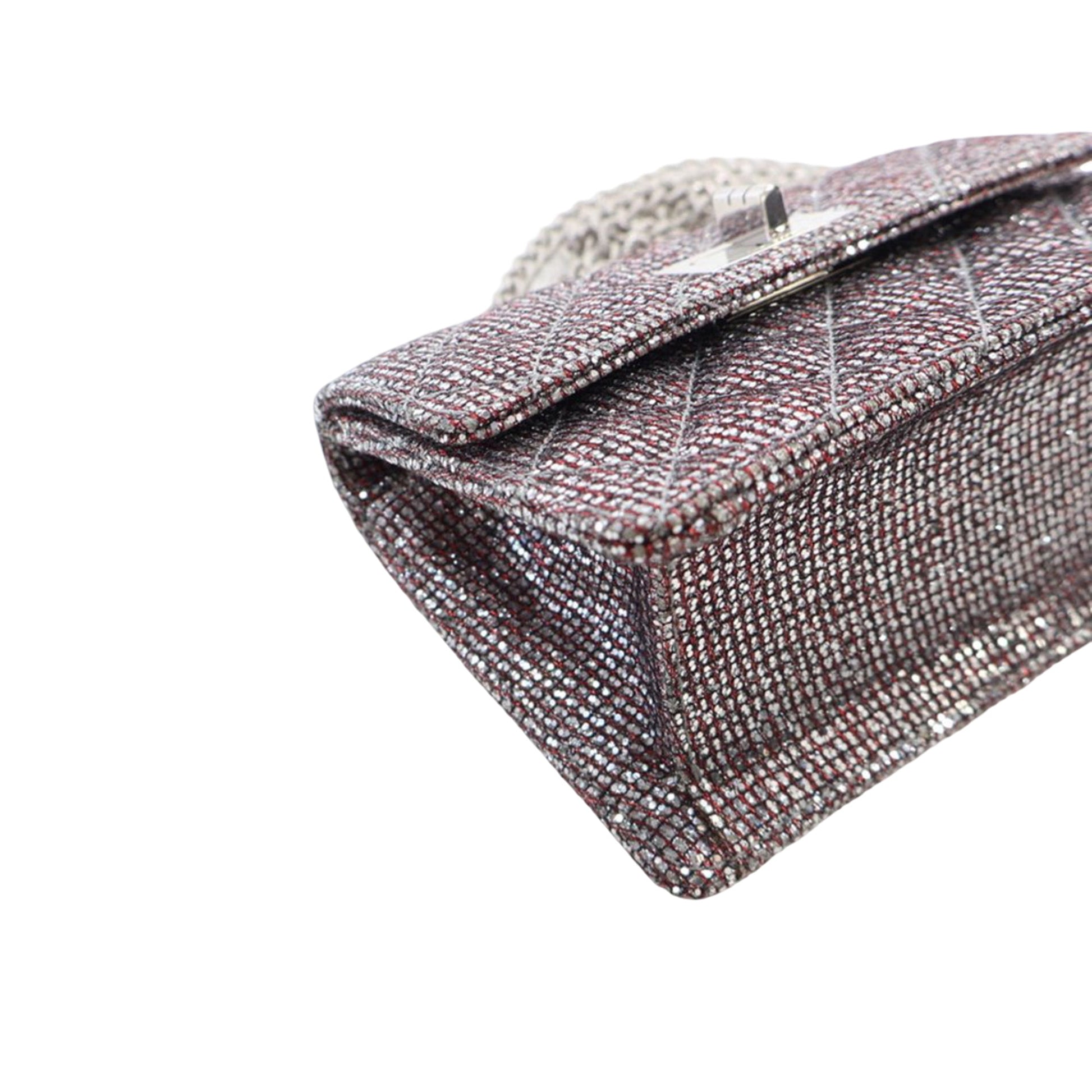 Chanel Mini Glitter Canvas Reissue 2.55 Flap