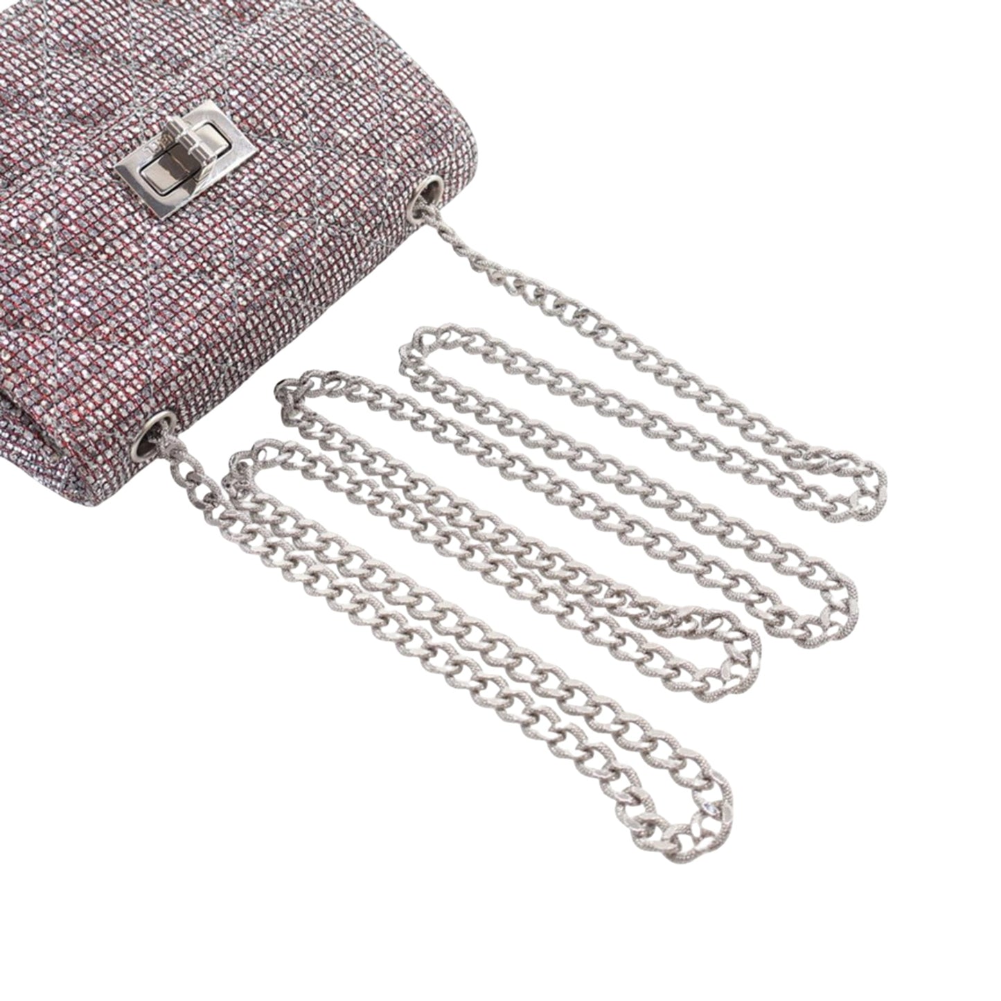 Chanel Mini Glitter Canvas Reissue 2.55 Flap