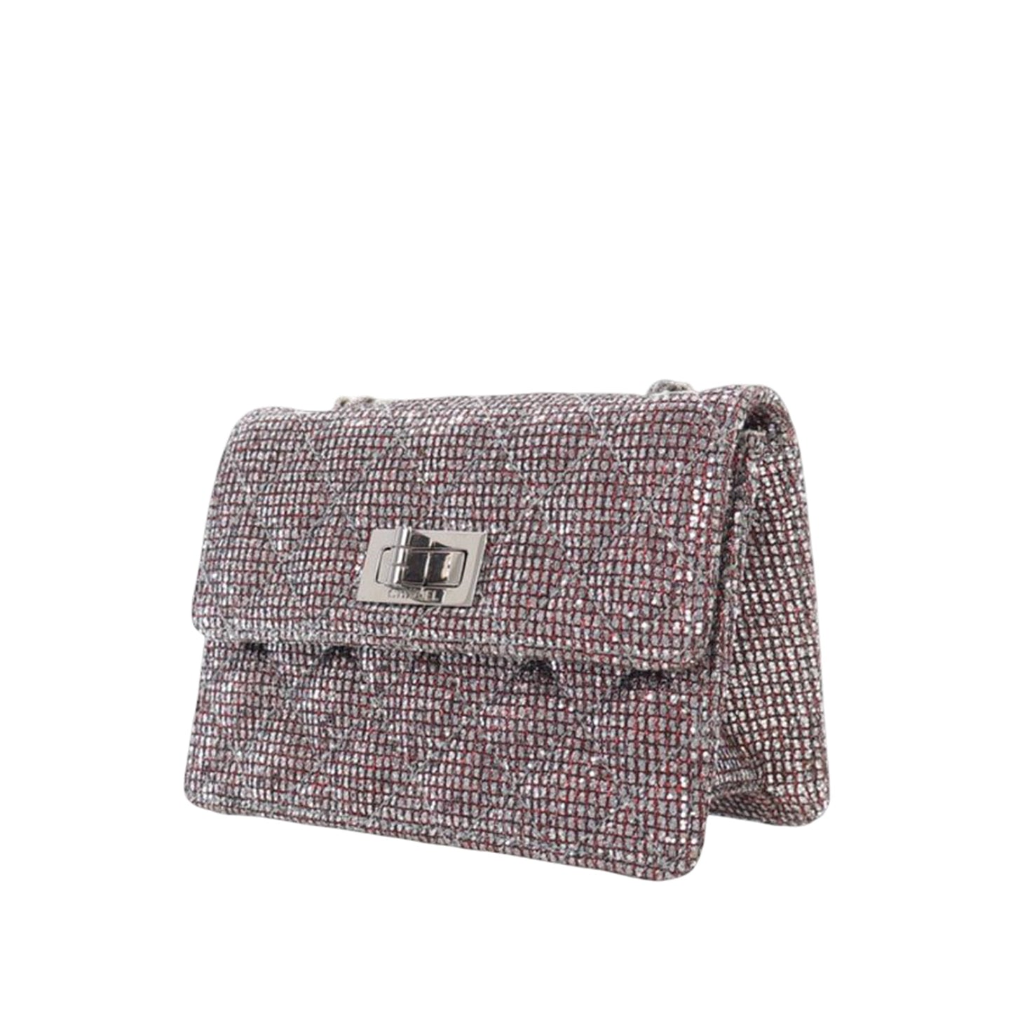 Chanel Mini Glitter Canvas Reissue 2.55 Flap