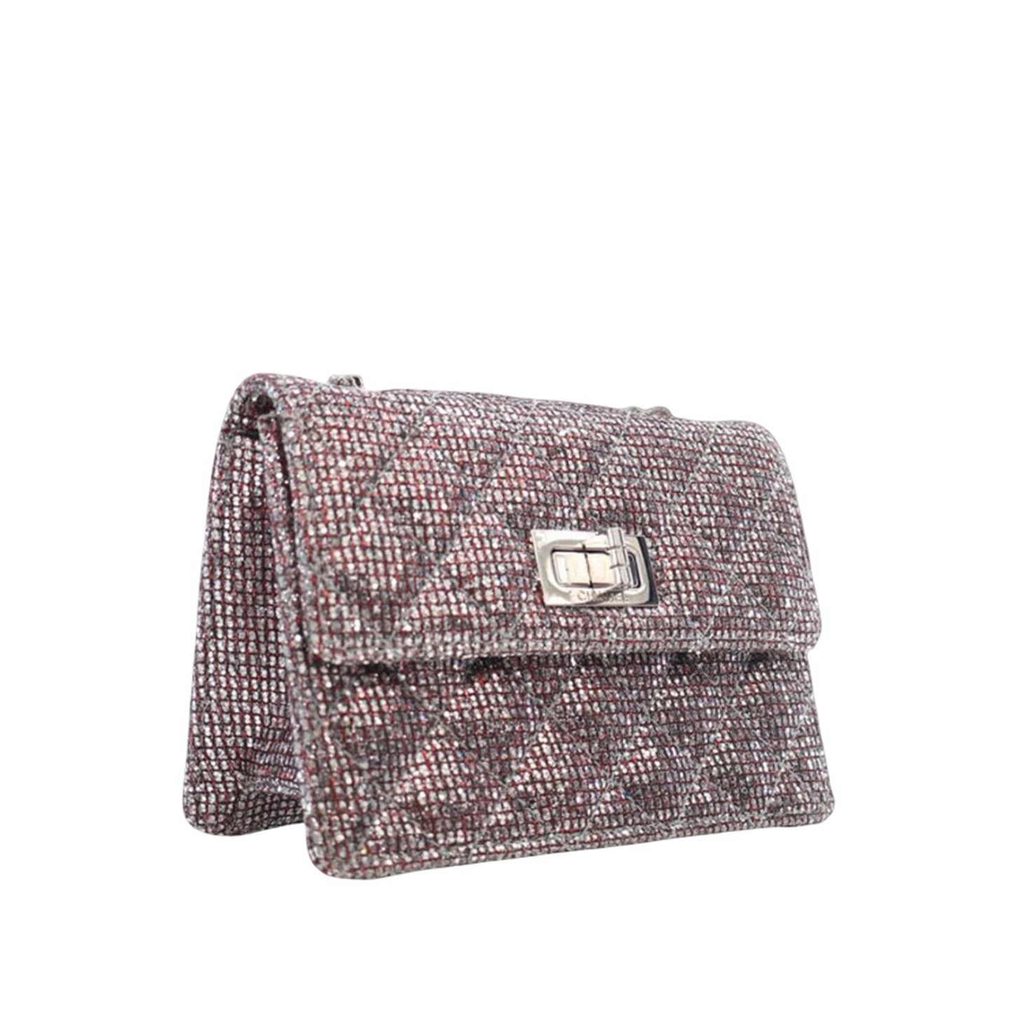 Chanel Mini Glitter Canvas Reissue 2.55 Flap
