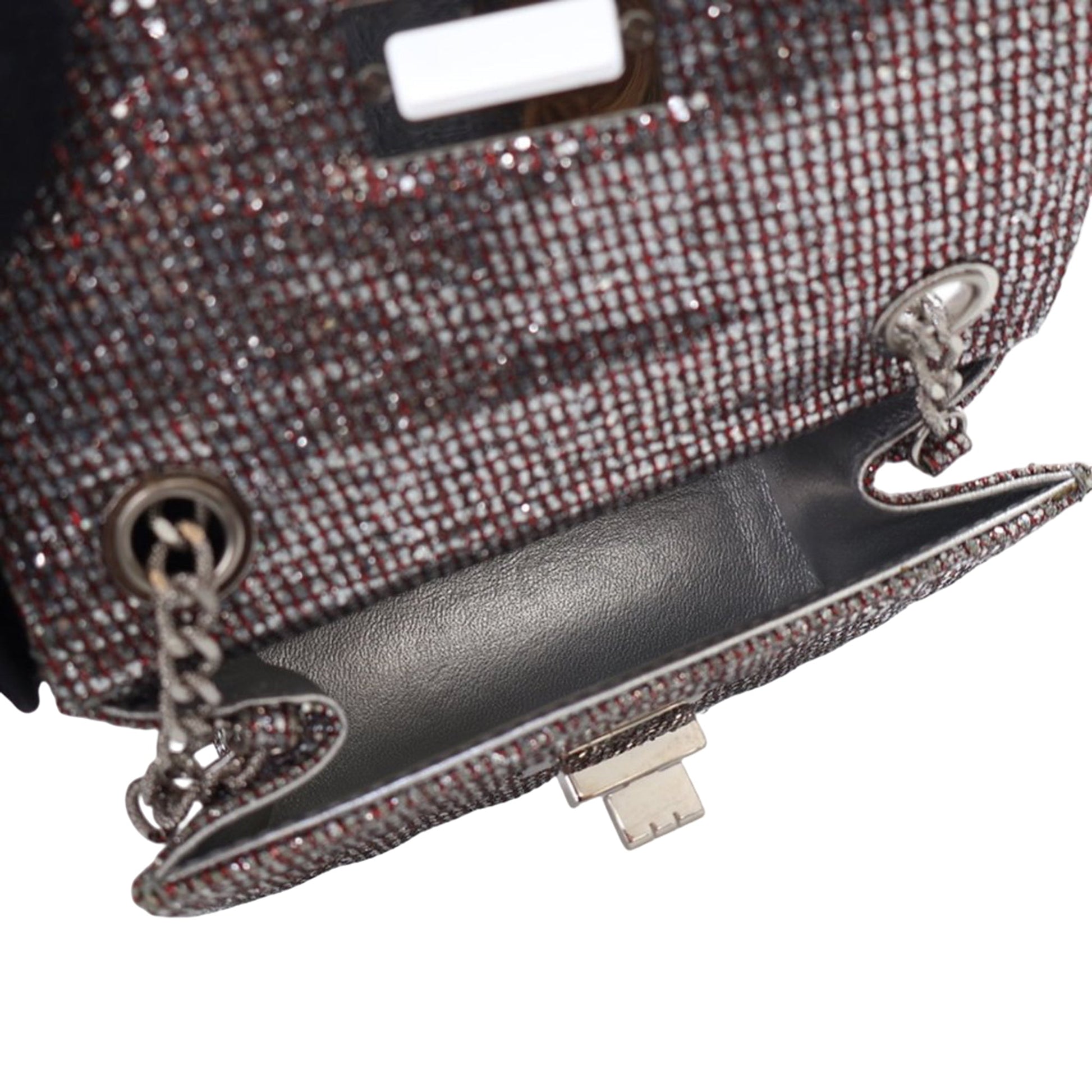 Chanel Mini Glitter Canvas Reissue 2.55 Flap