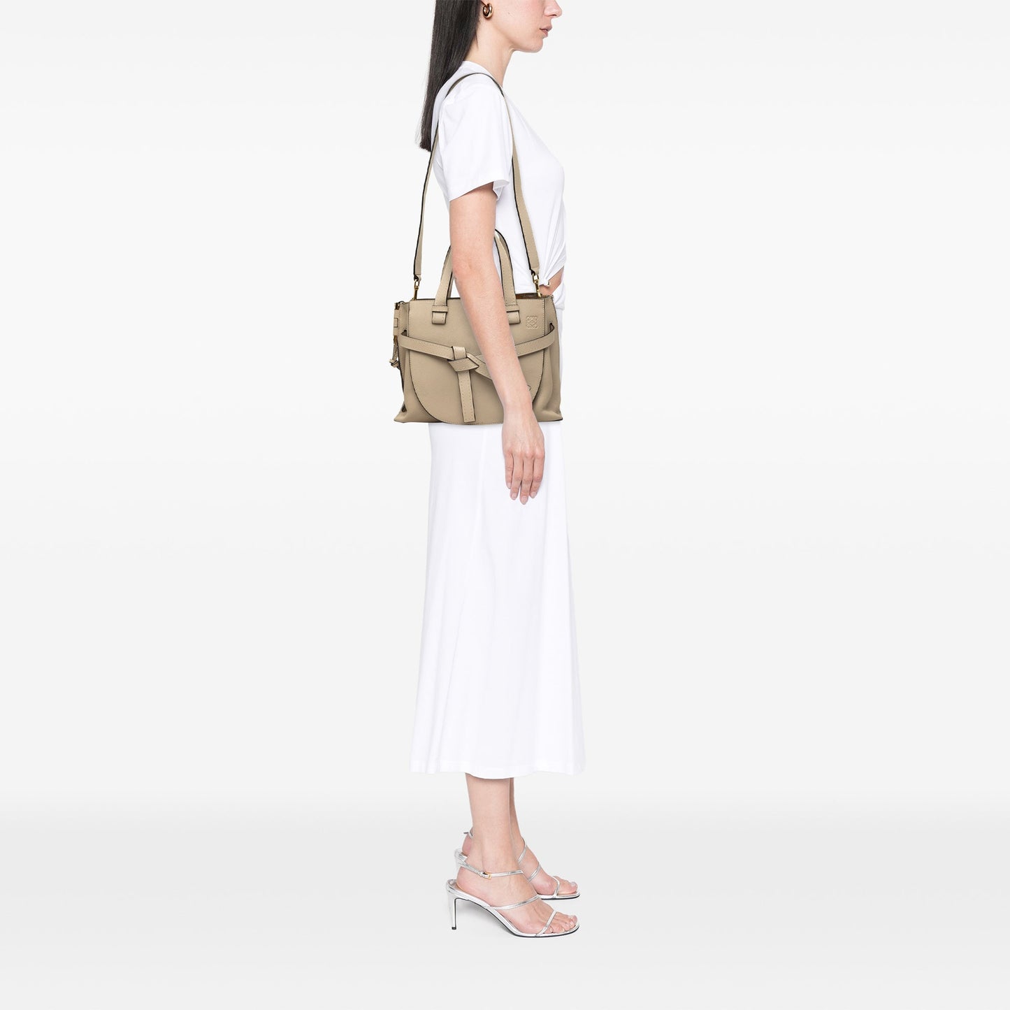 LOEWE Small Leather Gate Top Handle Satchel