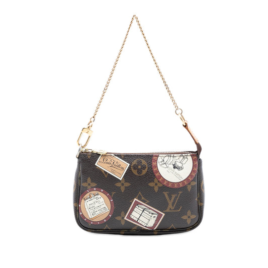 Louis Vuitton Monogram Trunks and Bags Patch Mini Pochette Accessoires