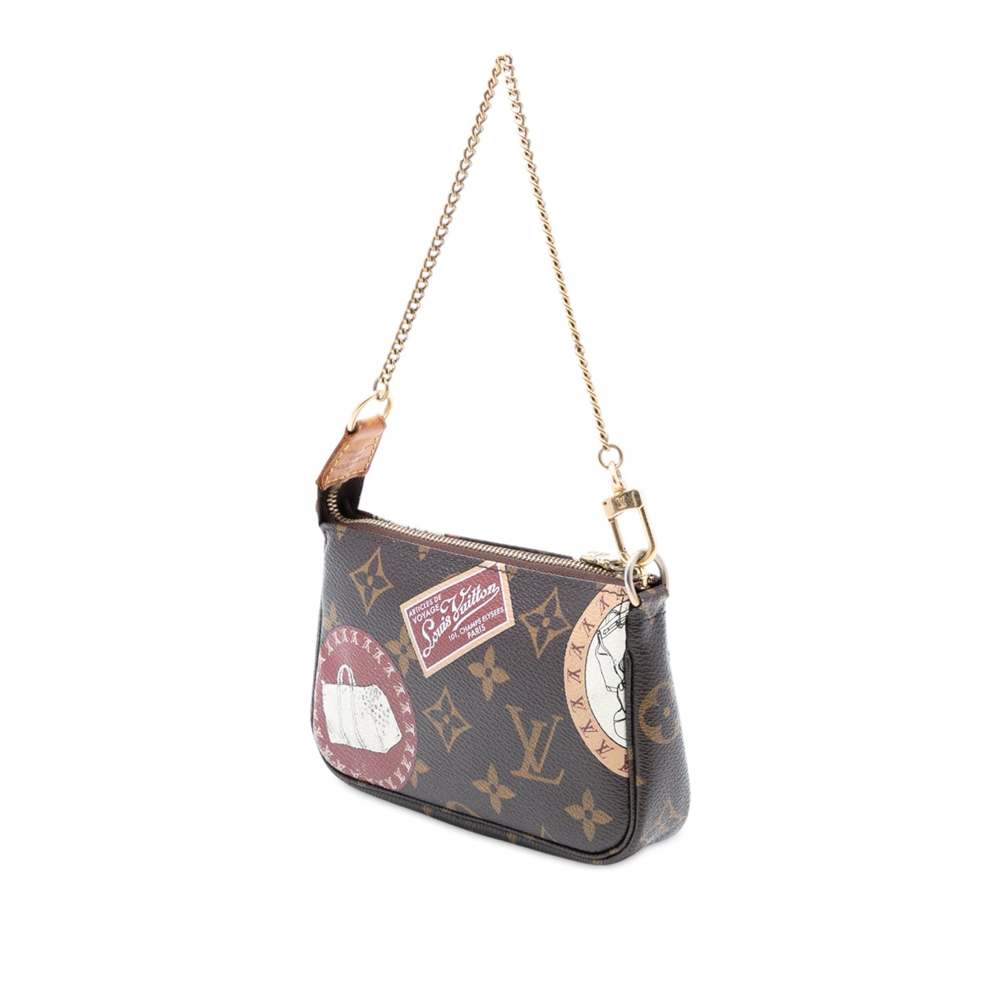 Louis Vuitton Monogram Trunks and Bags Patch Mini Pochette Accessoires
