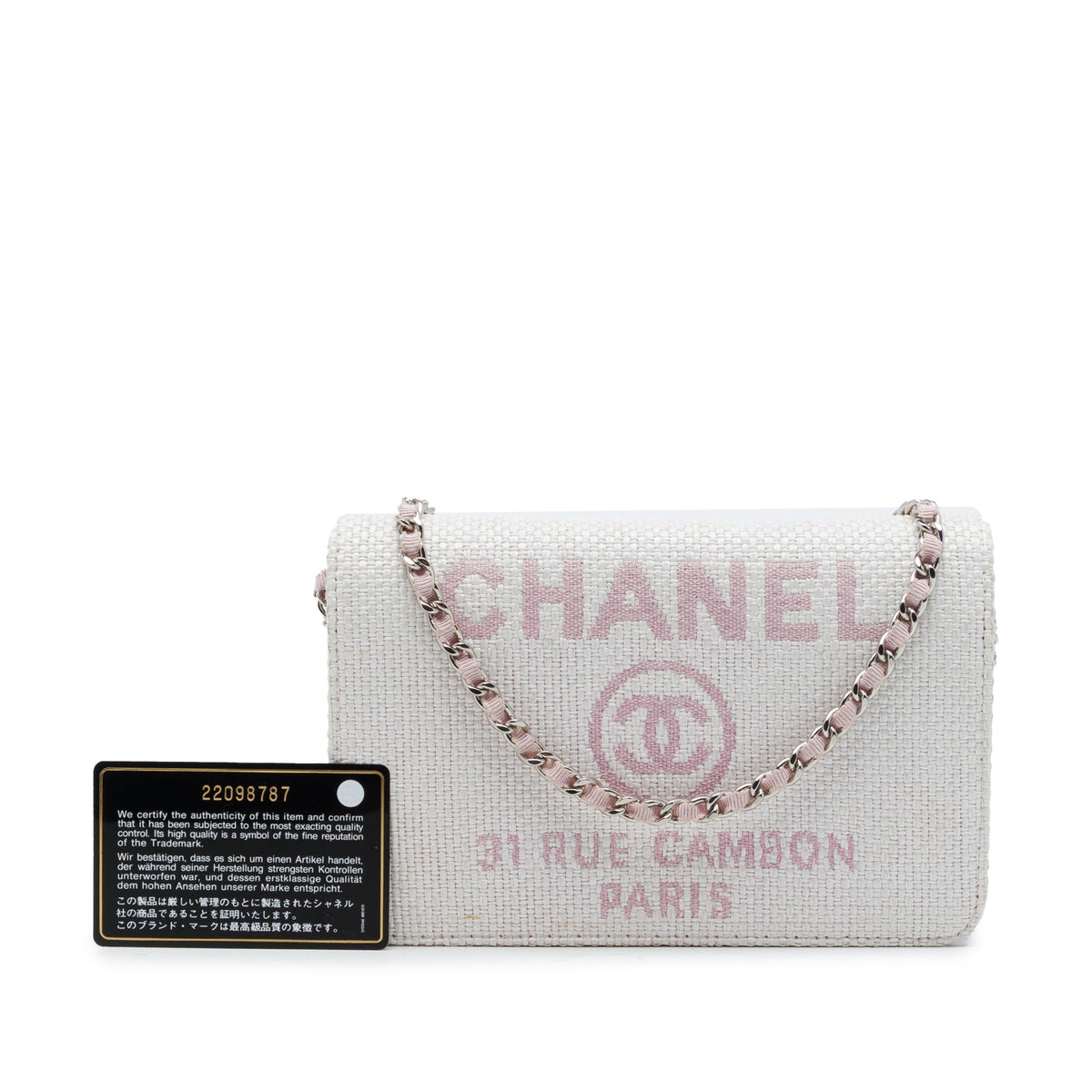 Chanel Canvas Deauville Wallet On Chain