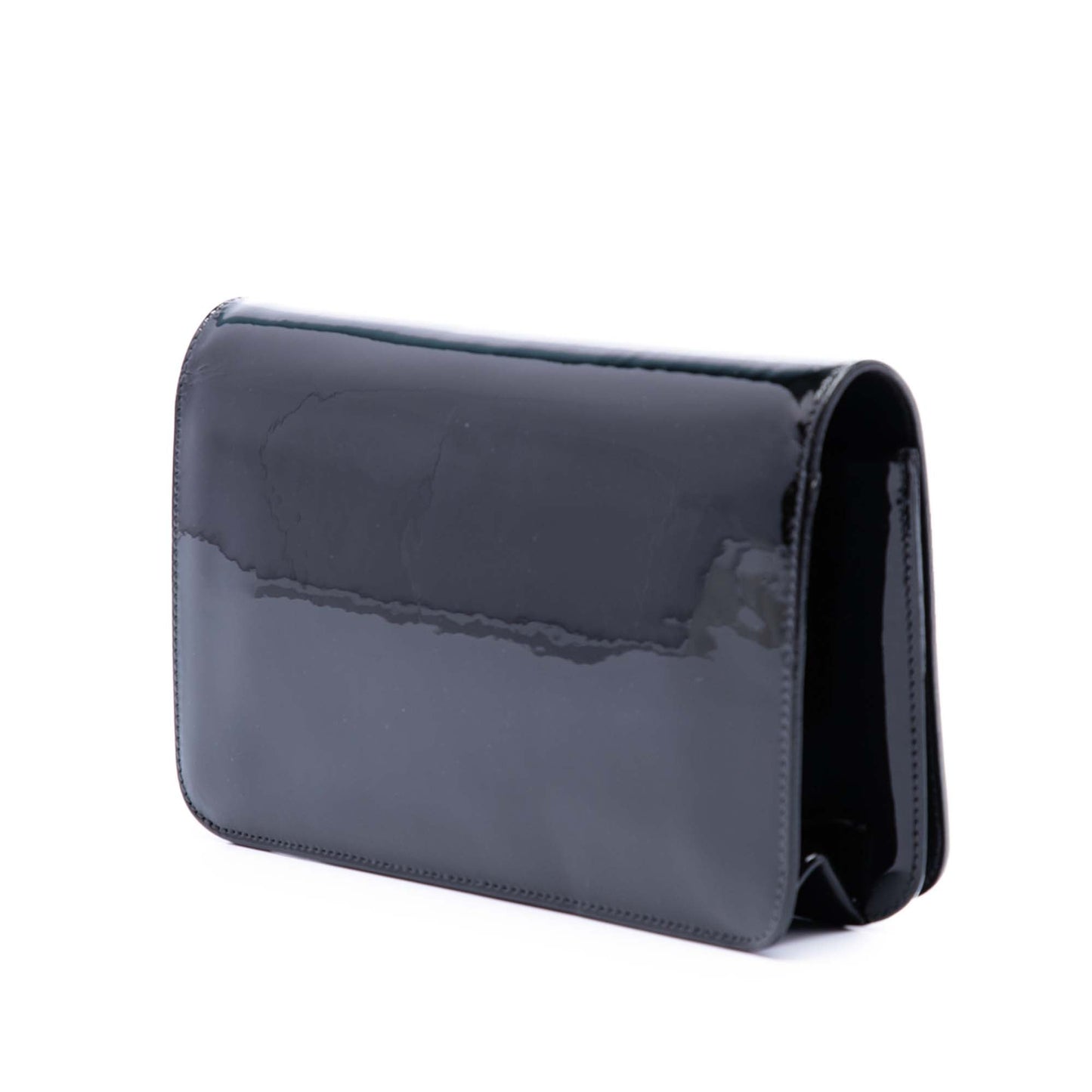Chanel CC Patent Wallet On Chain