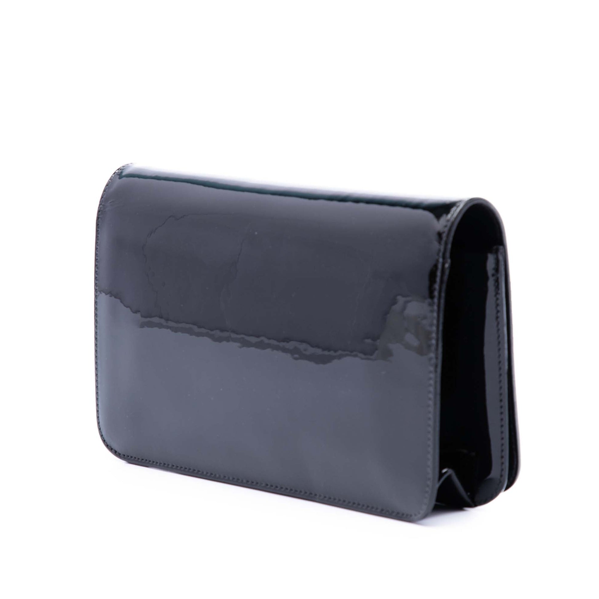 Chanel CC Patent Wallet On Chain