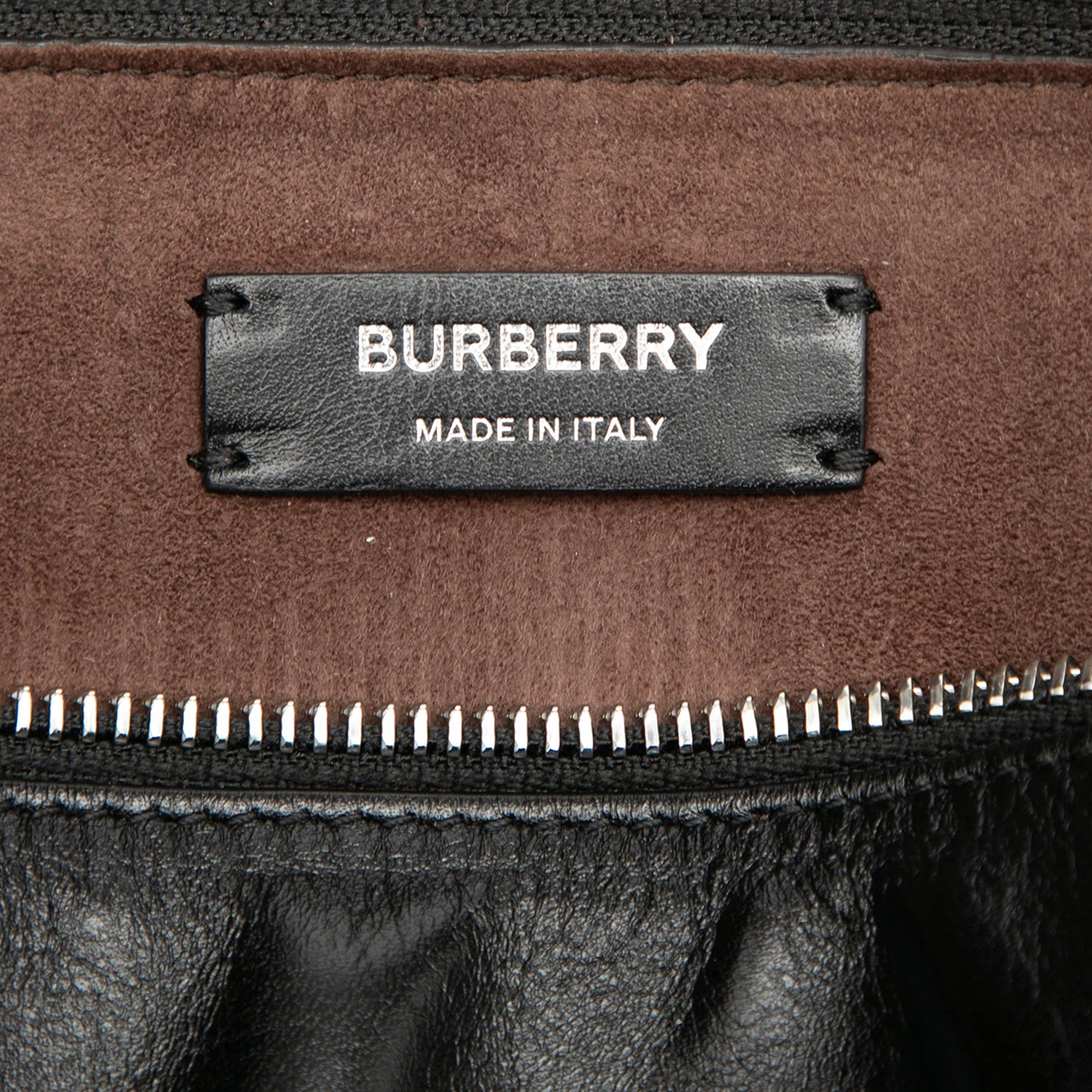 Burberry Leather Rhombi Shoulder Bag