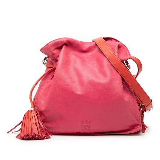 LOEWE Bicolor Nappa Flamenco Tassel 30 Crossbody