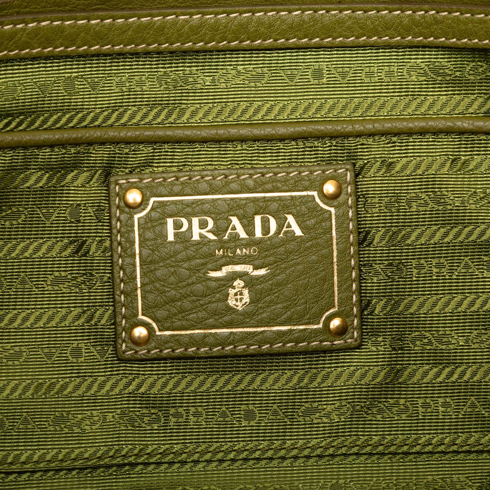 Prada Tessuto Canapa Logo Tote