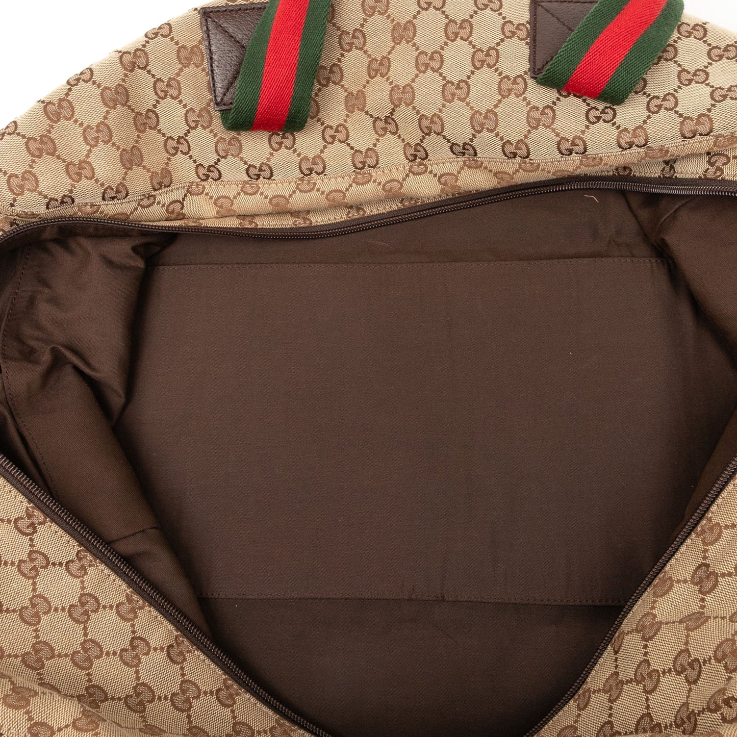 Gucci GG Canvas Web Travel Bag