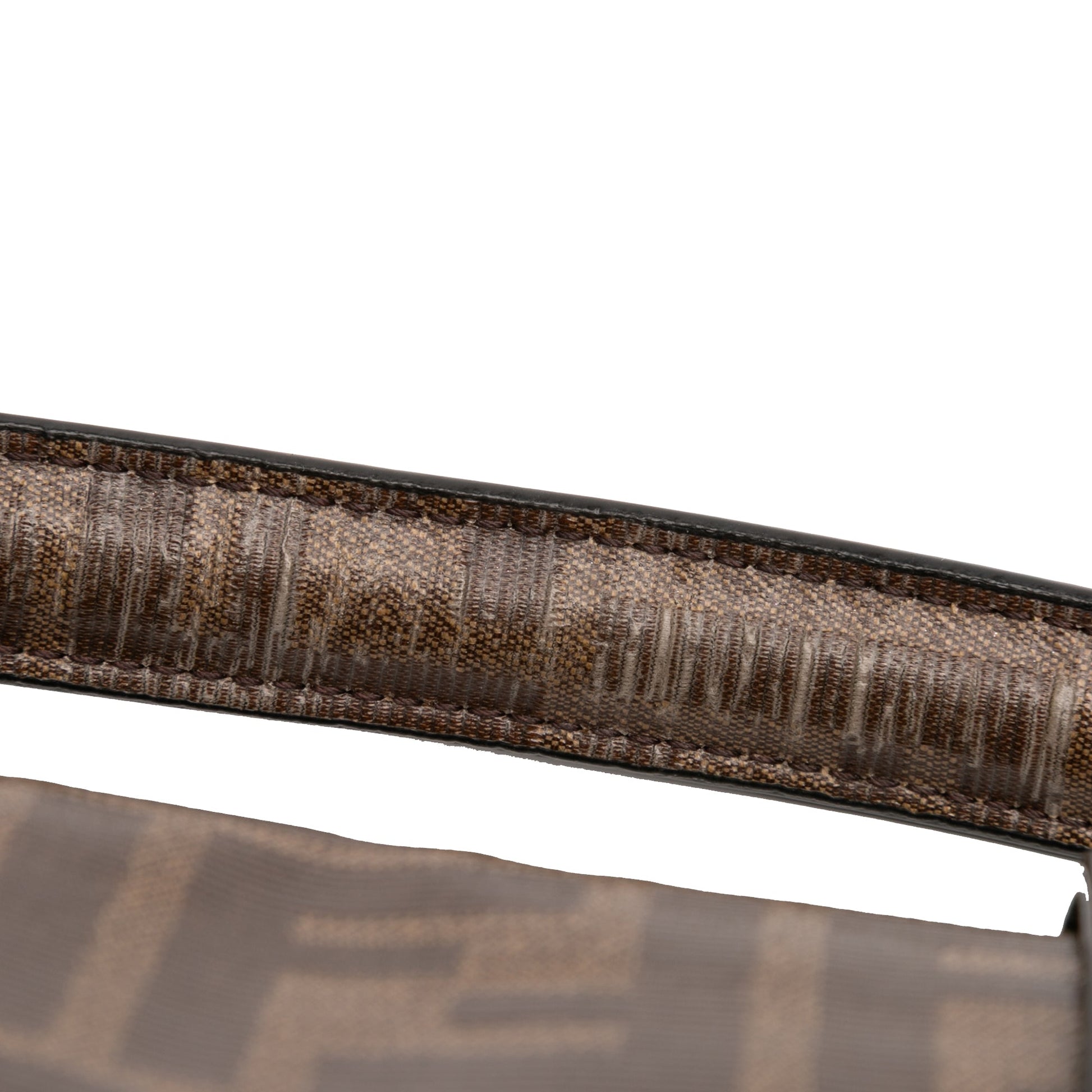 Fendi Zucca Glazed Fabric Cage Baguette