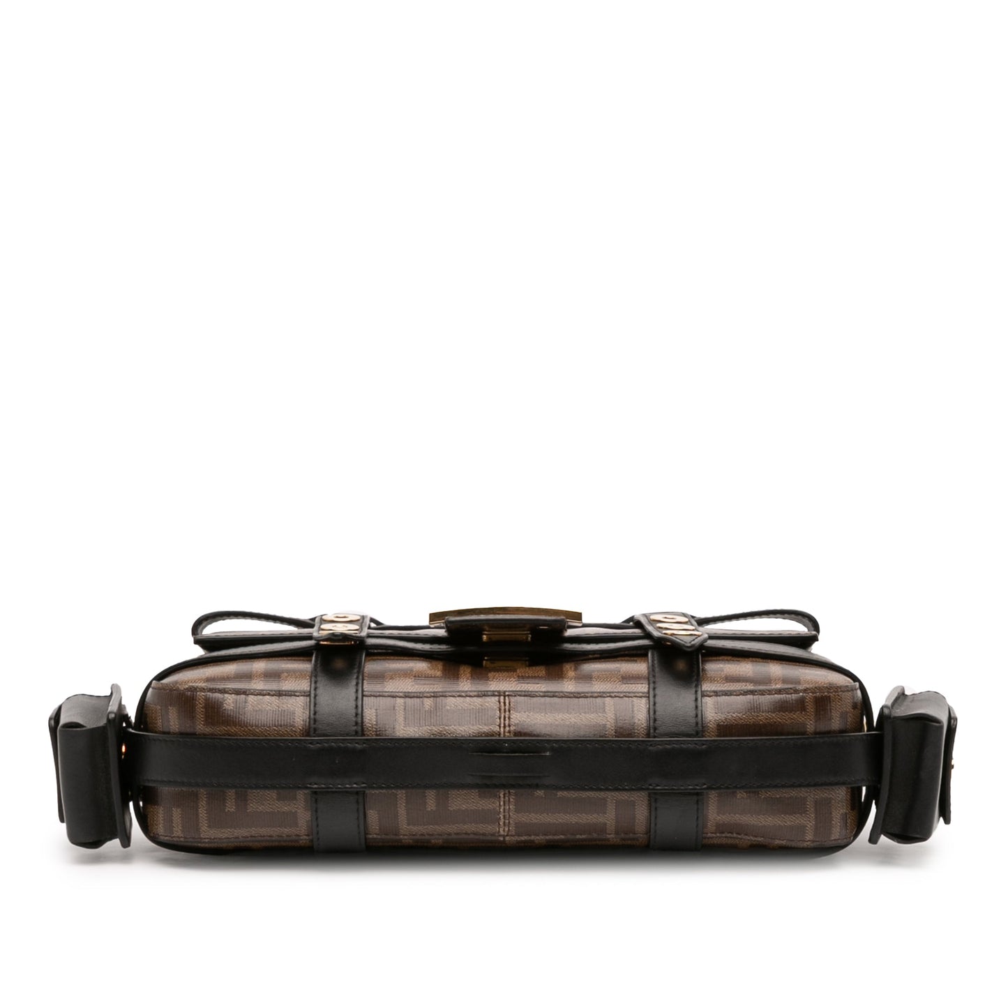Fendi Zucca Glazed Fabric Cage Baguette