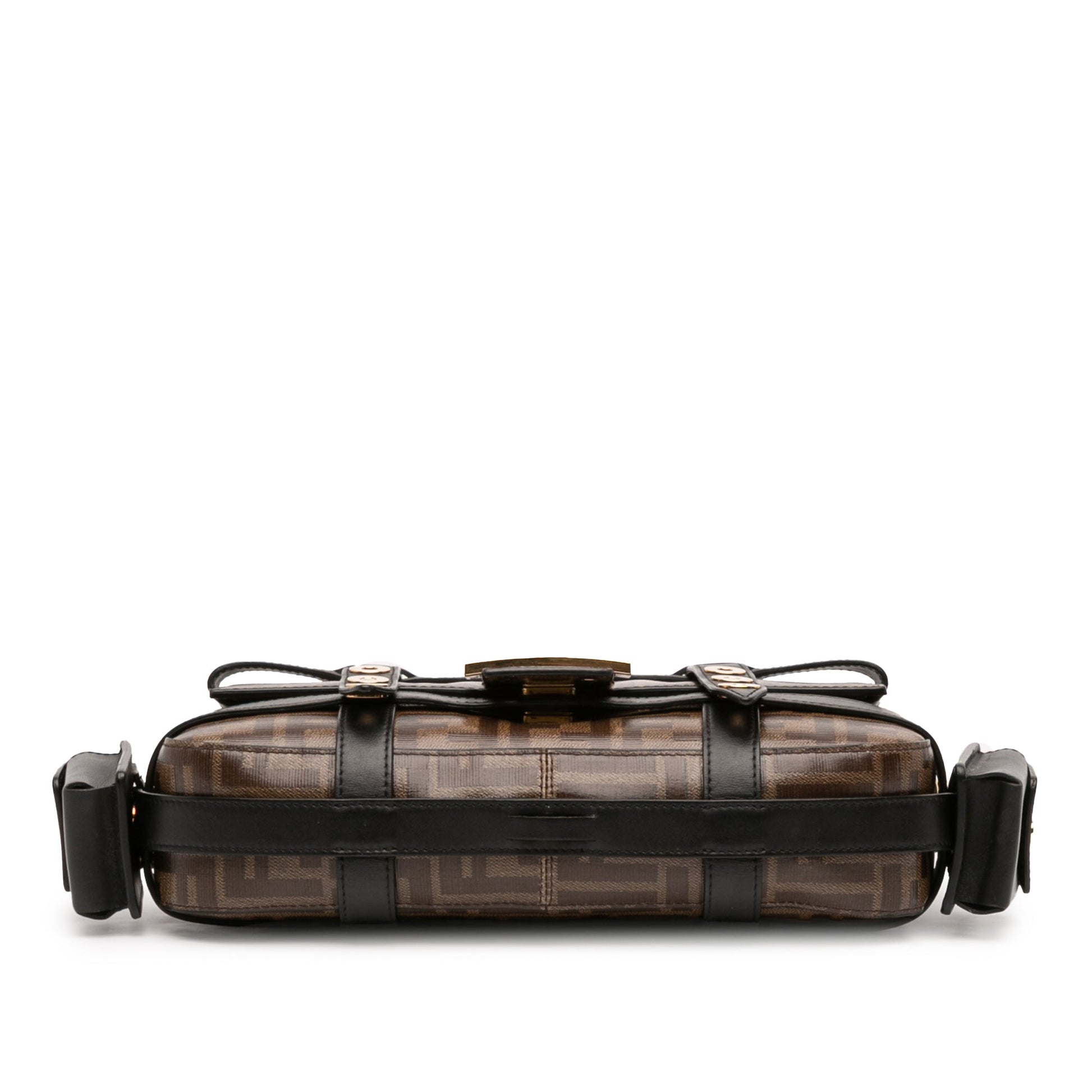 Fendi Zucca Glazed Fabric Cage Baguette