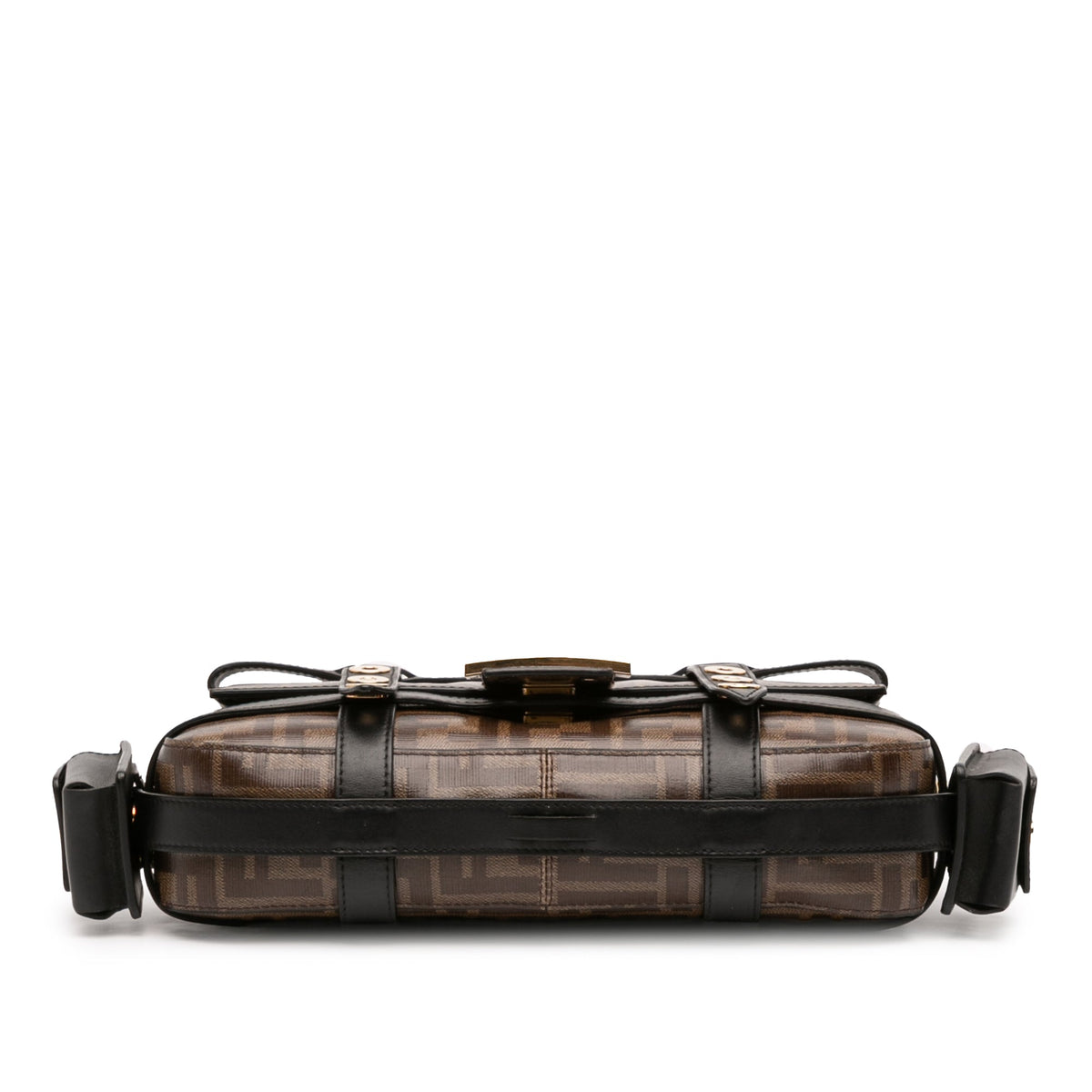 Fendi Zucca Glazed Fabric Cage Baguette