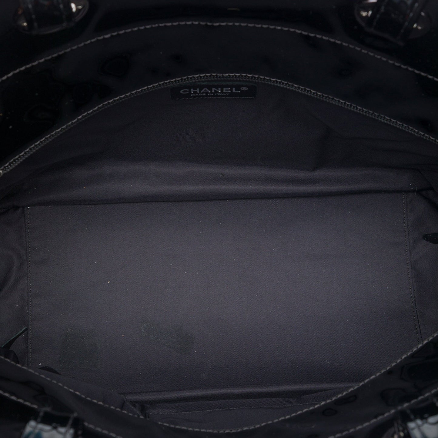 Chanel Large Quilted Patent Paris Biarritz Tote