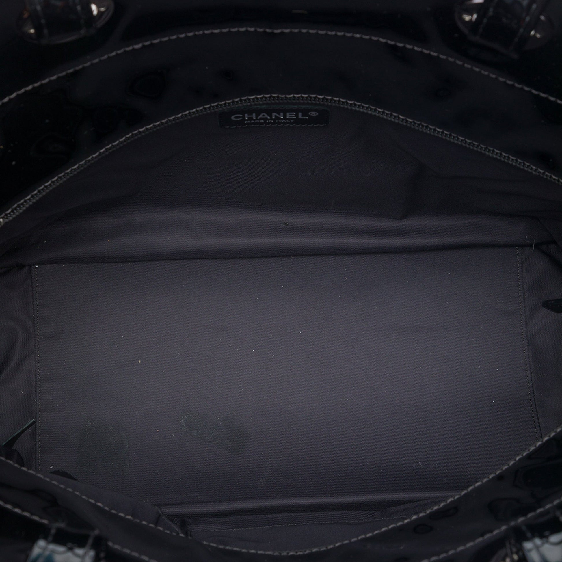 Chanel Large Quilted Patent Paris Biarritz Tote