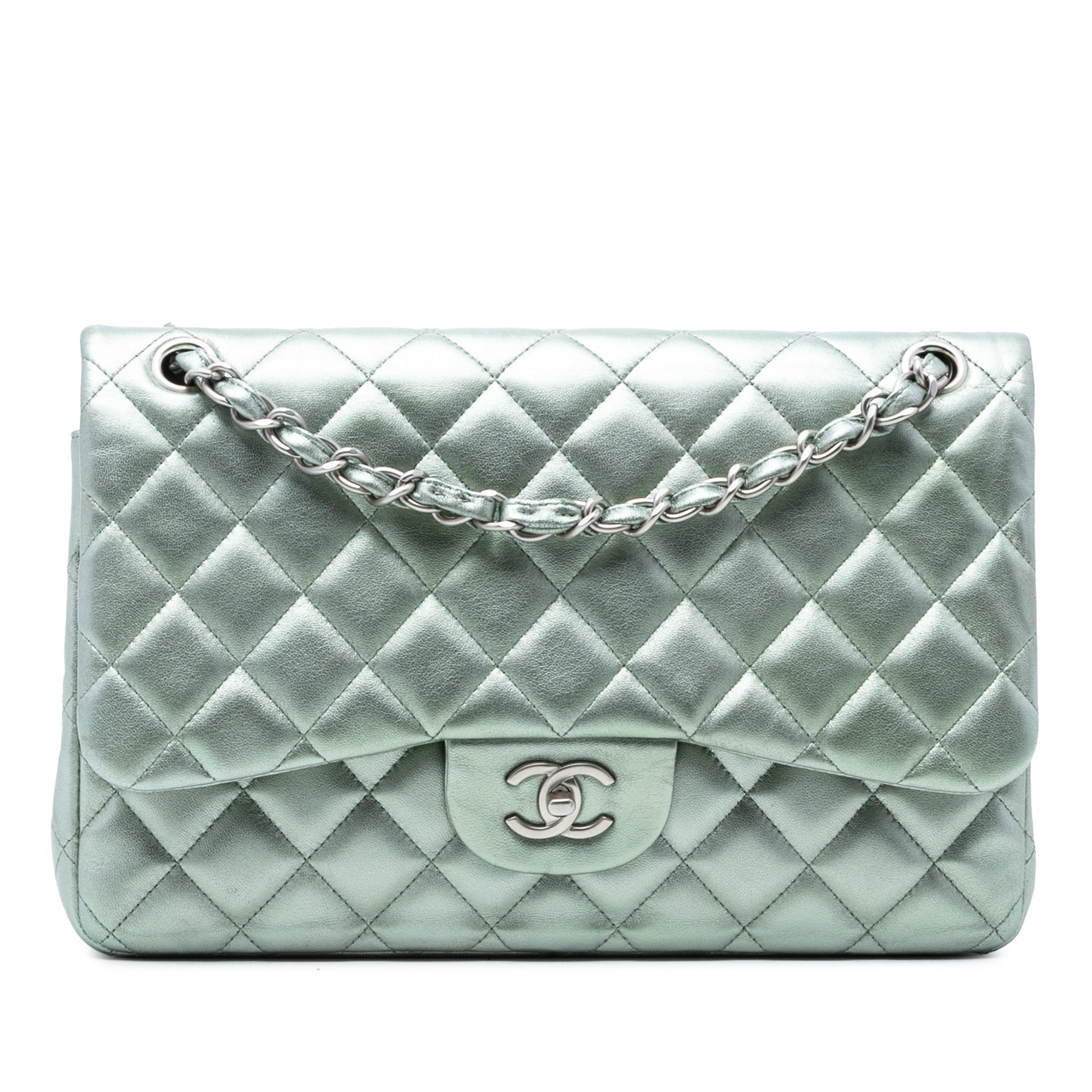 Chanel Jumbo Classic Metallic Lambskin Double Flap