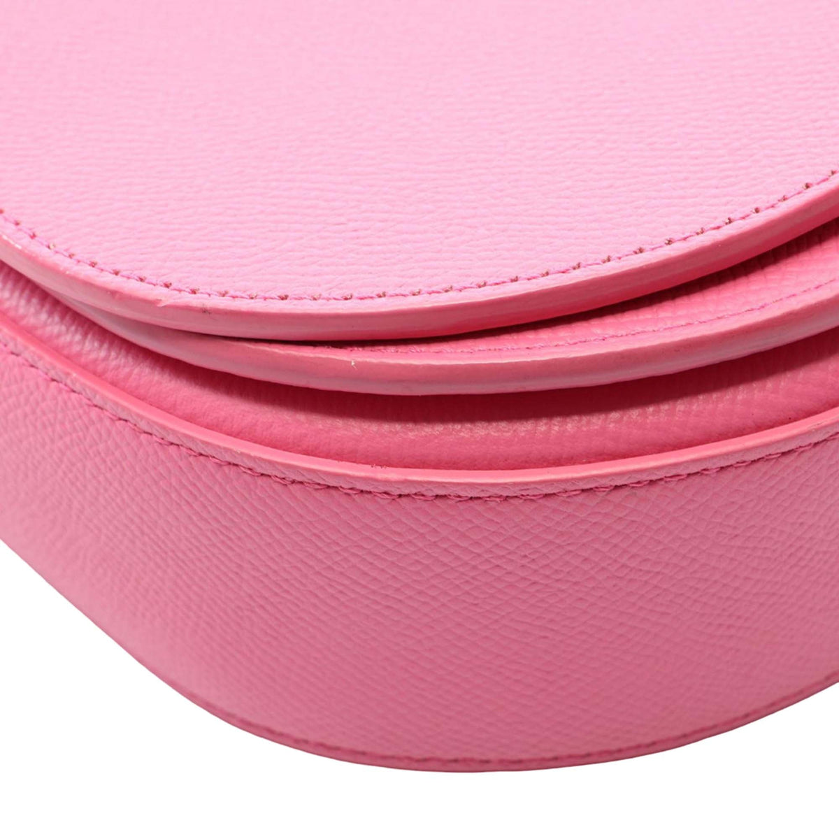 Balenciaga Grained Calfskin Logo Ville Day Crossbody XS — Pink