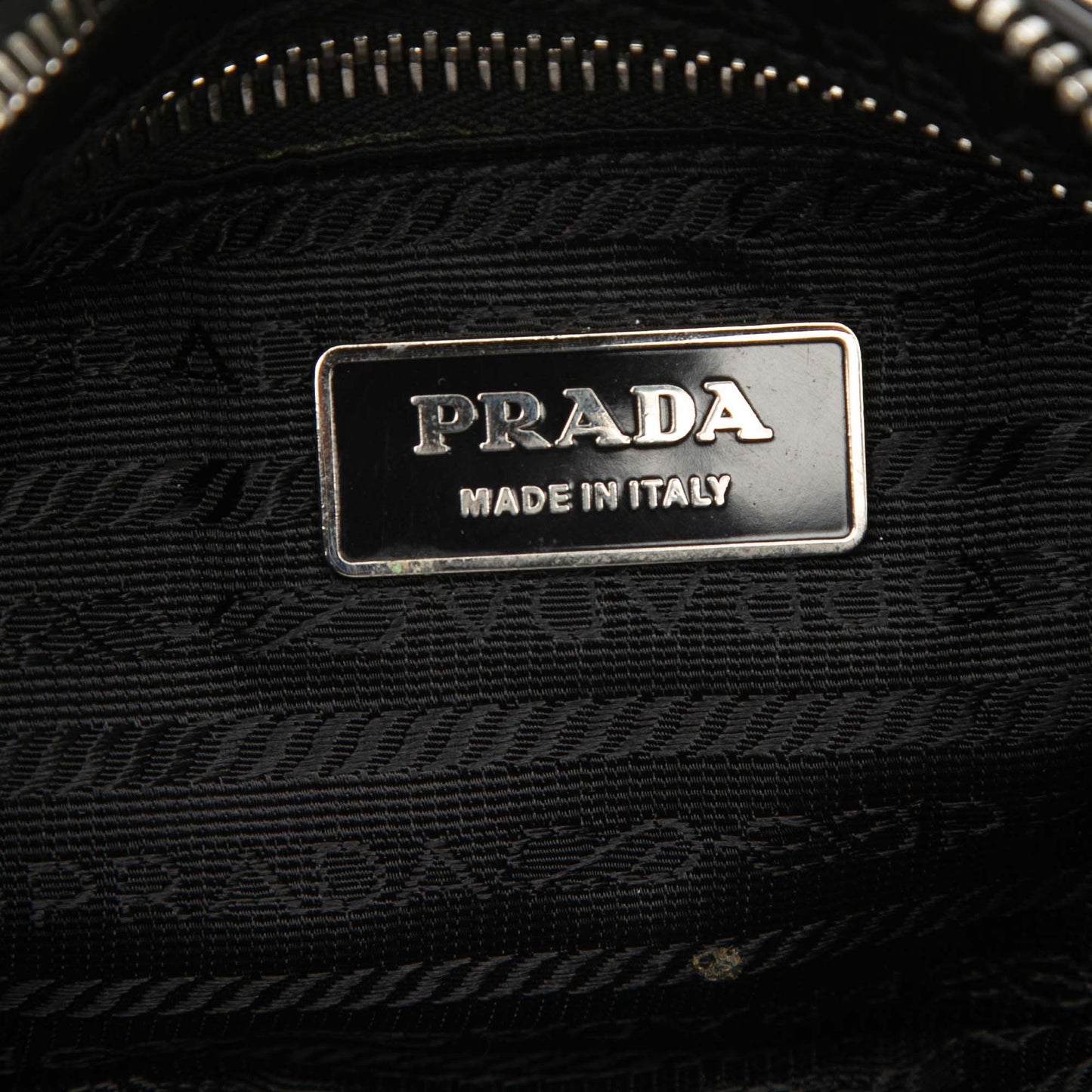 Vitello Trimmed Tessuto Shoulder Bag