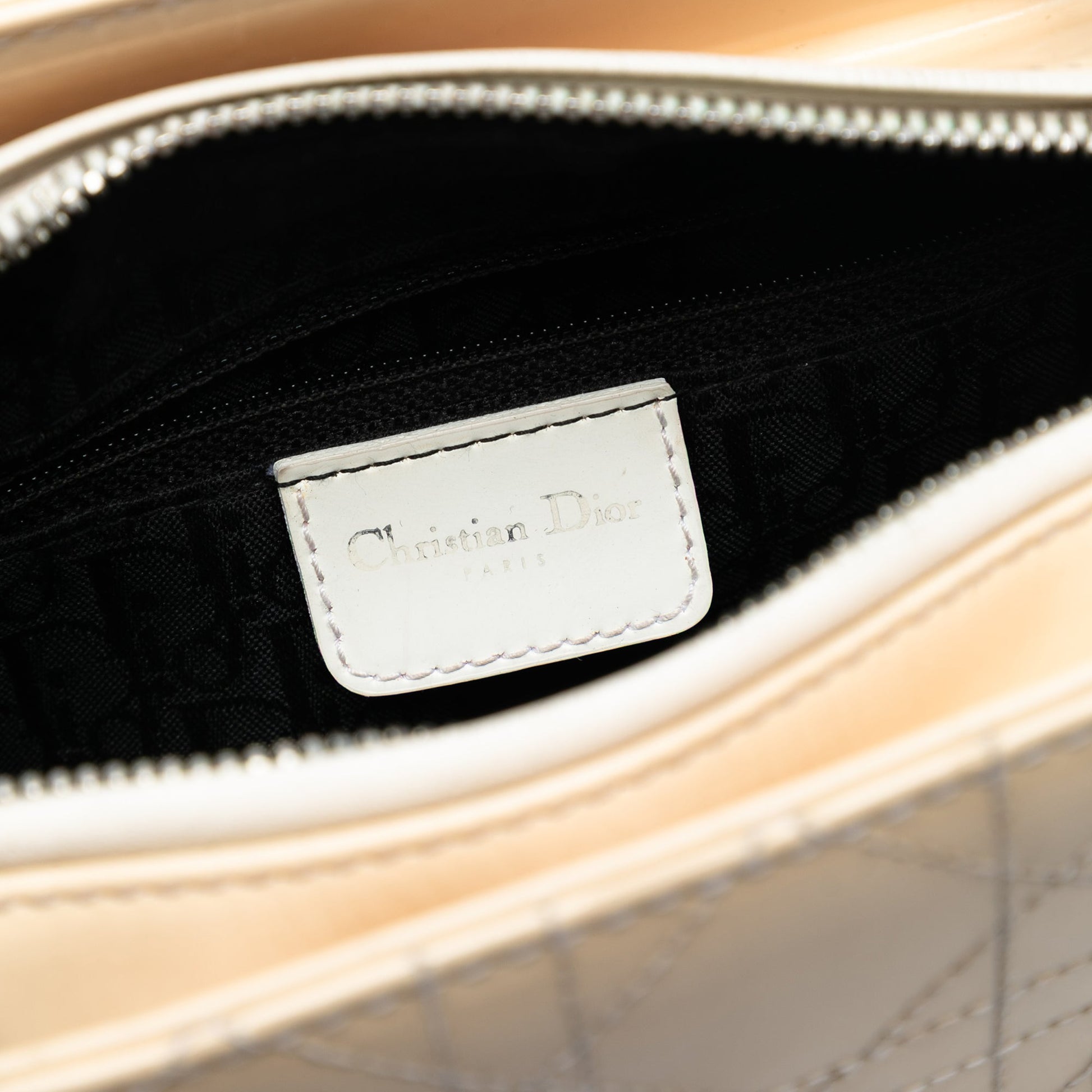 Dior Medium Patent Cannage Stitched Lady Dior